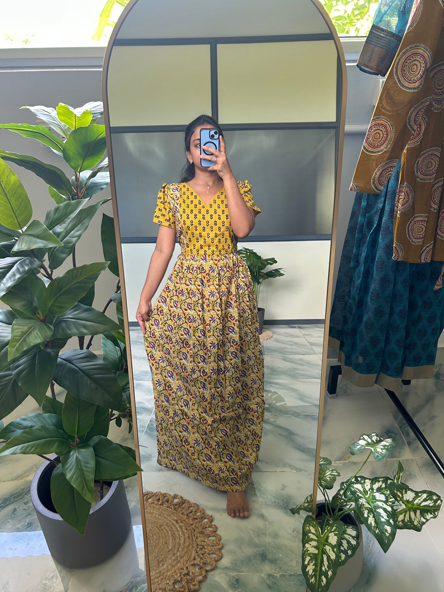 Mullai - Yellow Maxi Nighty