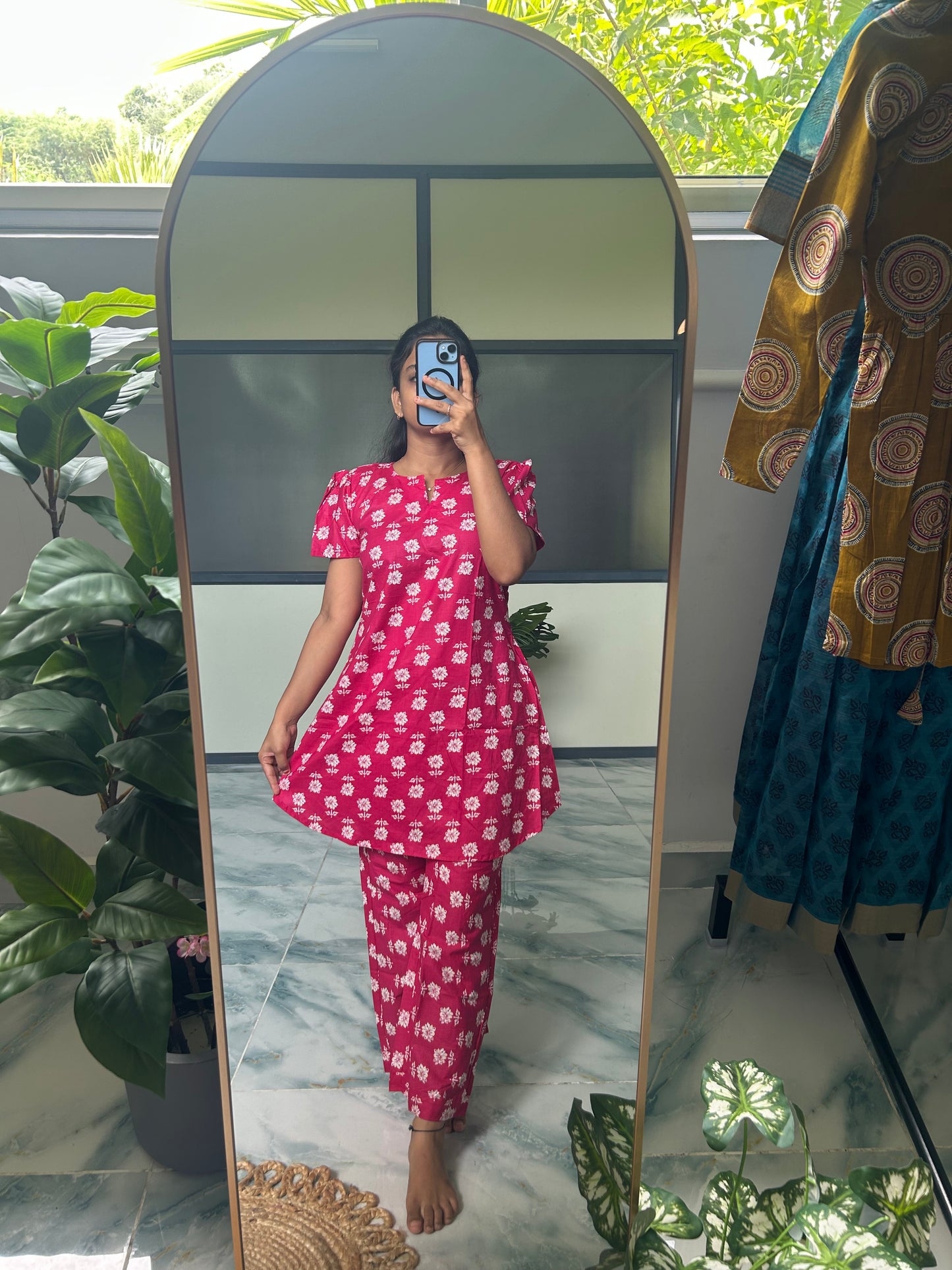 Heera - Dark Pink Night Suit