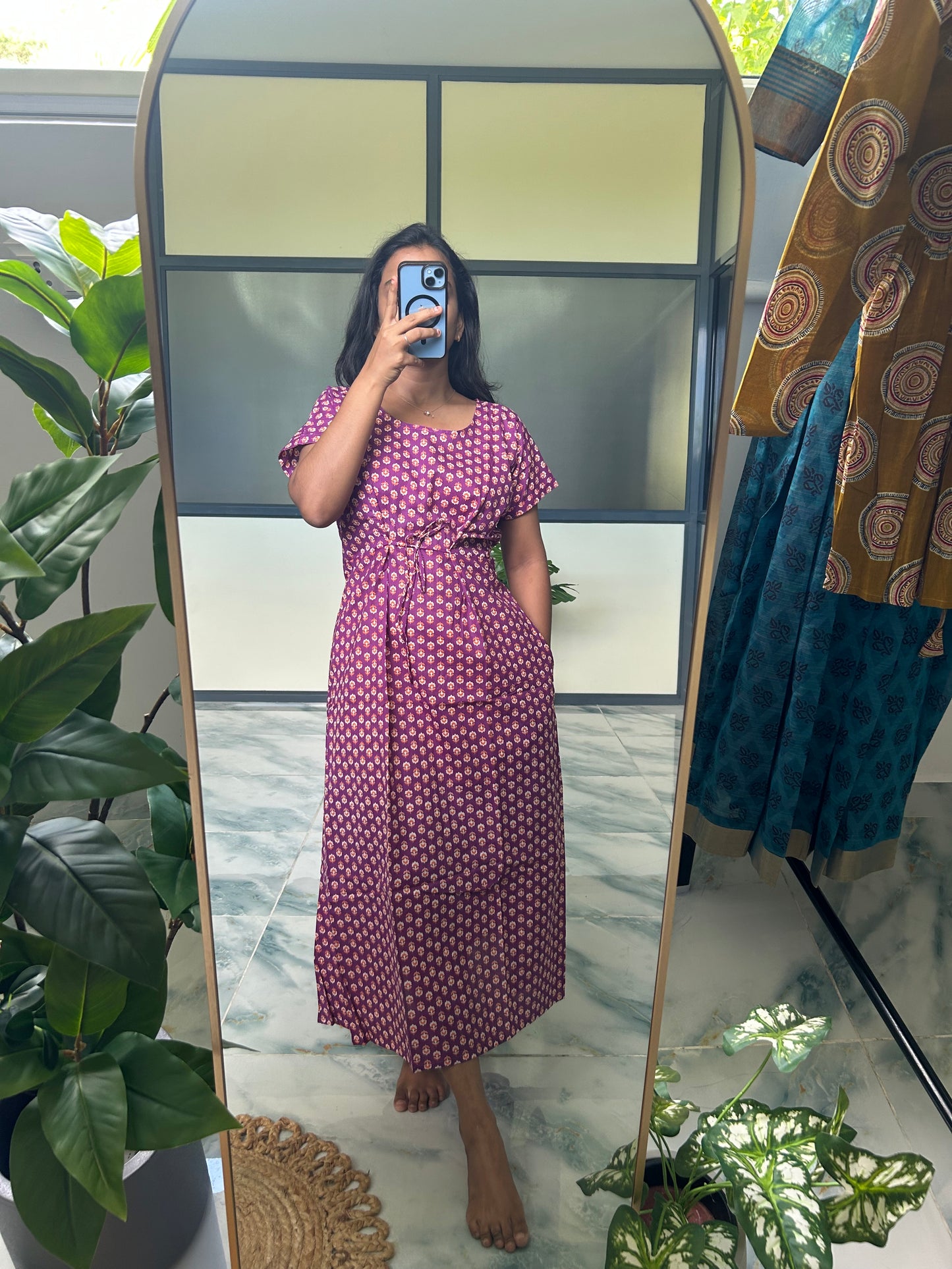 Tanvi - Violet Tie Nighty