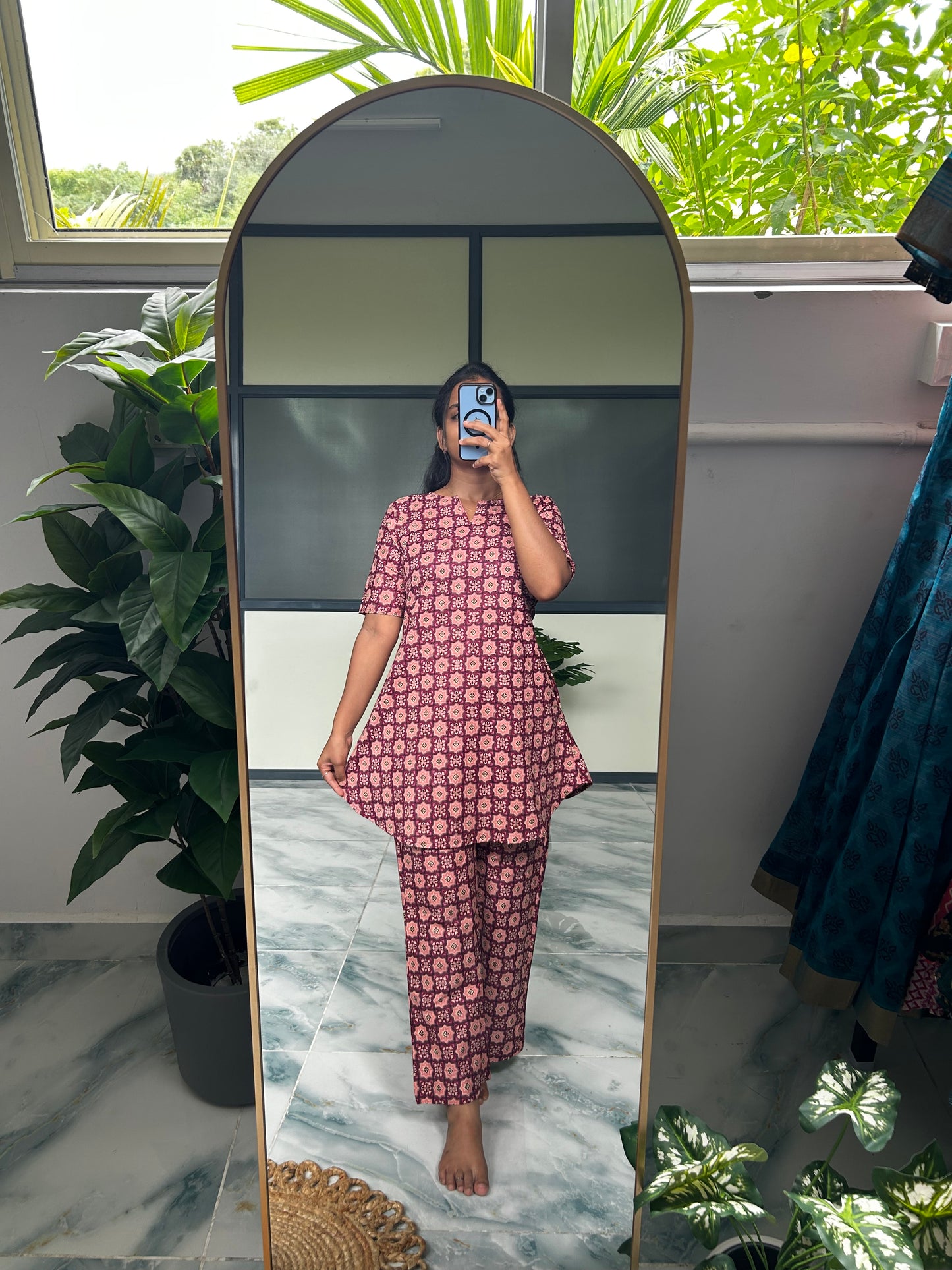 Heera - Dark Pink Night Suit