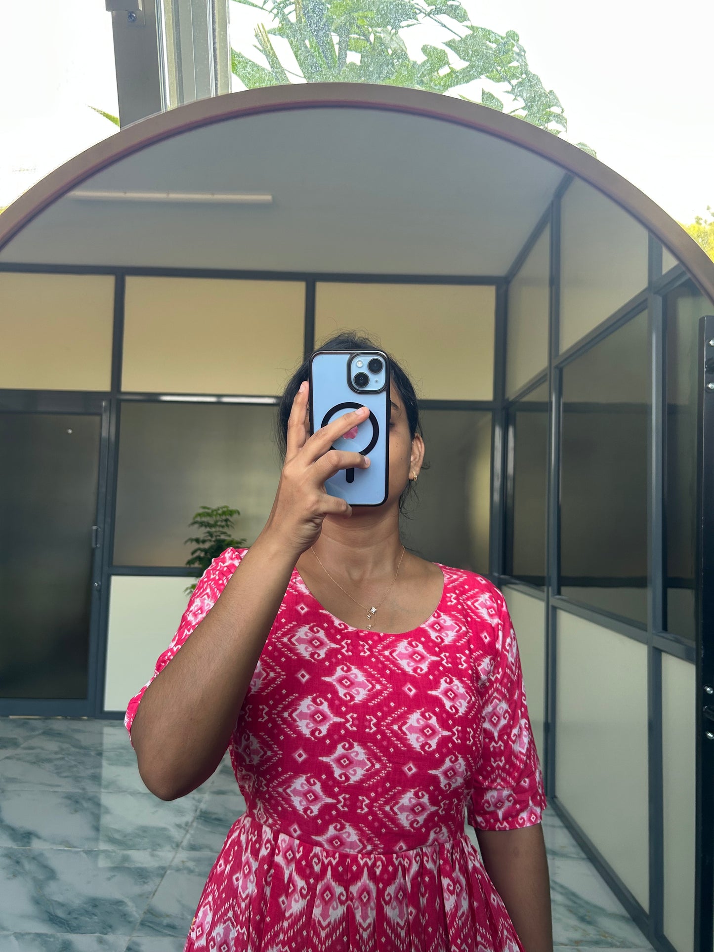 Yamuna- Pink Maxi Nighty