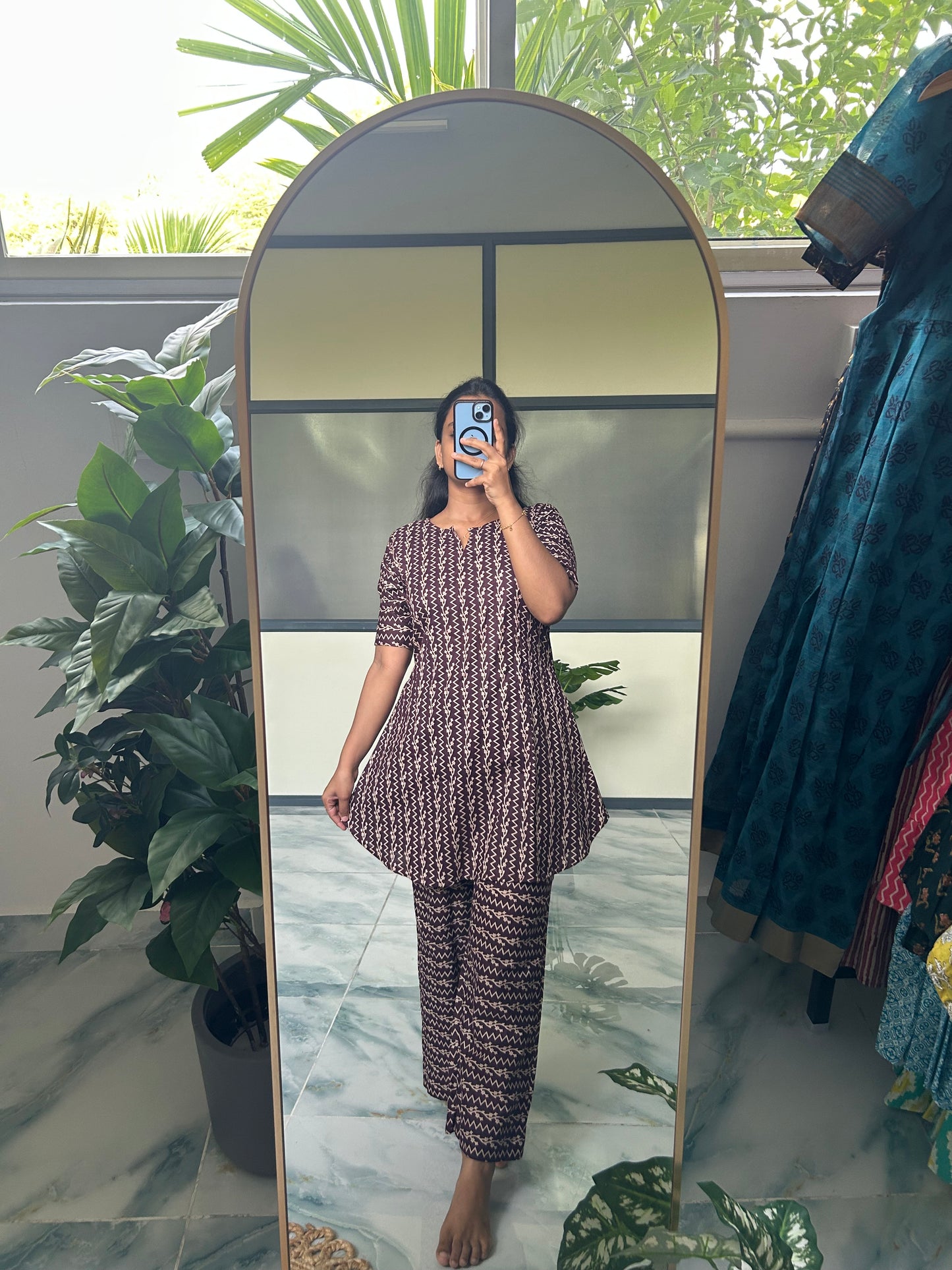 Heera - Wine Night Suit