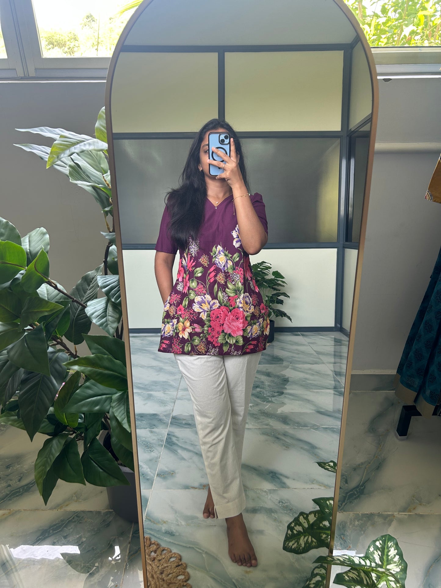 Meena - Plum Short Top