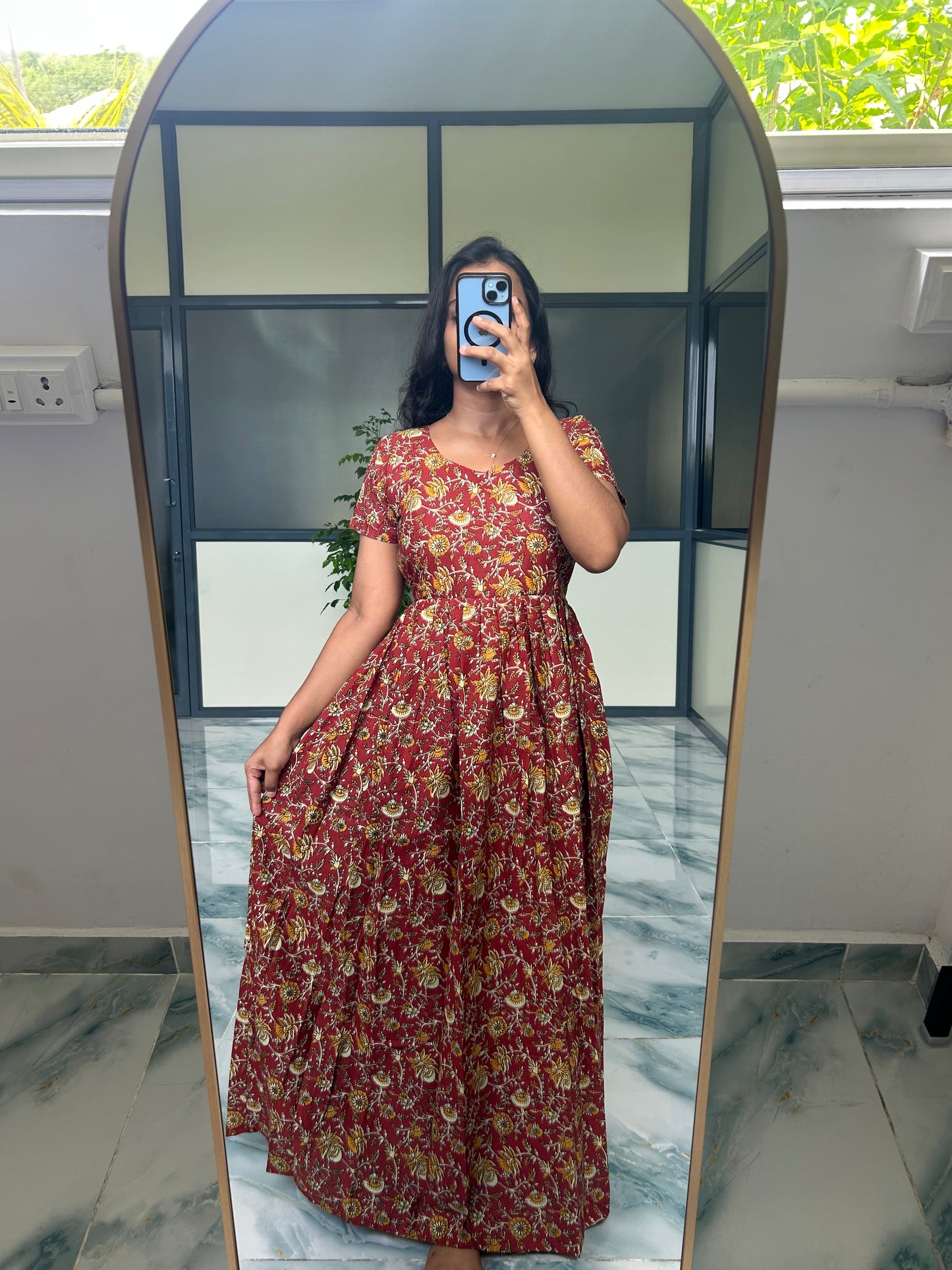 Yamuna - Maroon Maxi Nighty