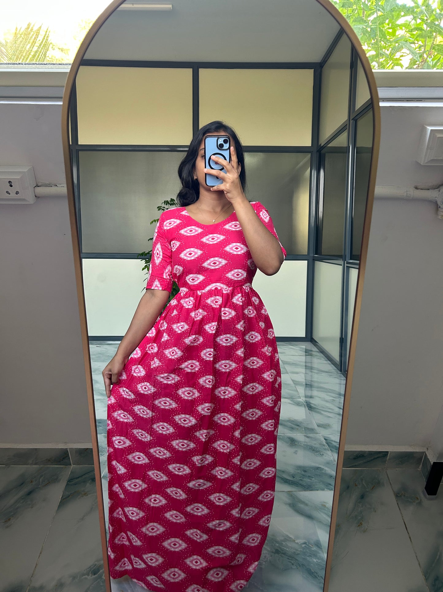 Kayal - Pink Maxi Nighty