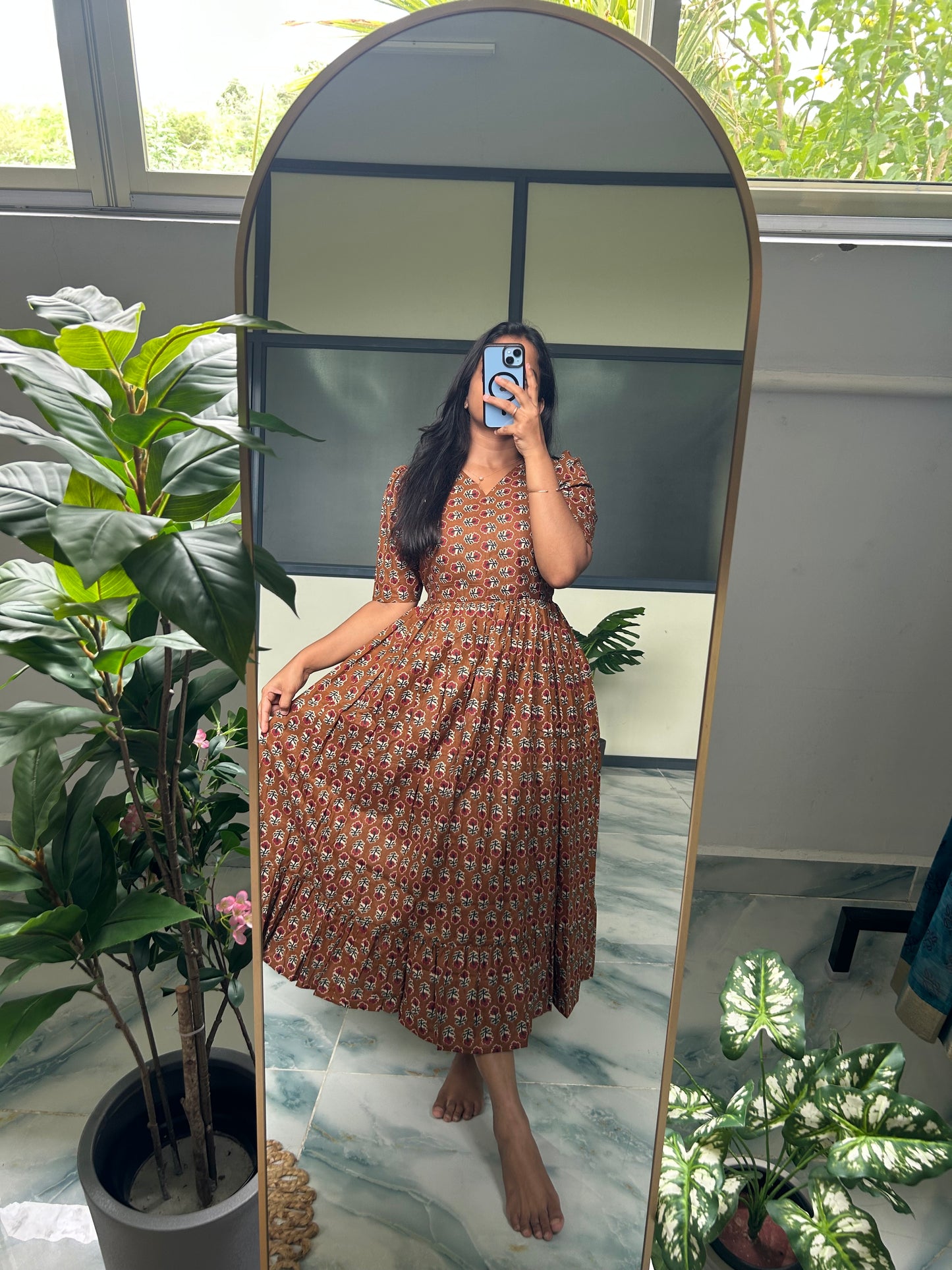 Harsha - Mustard Midi Dress