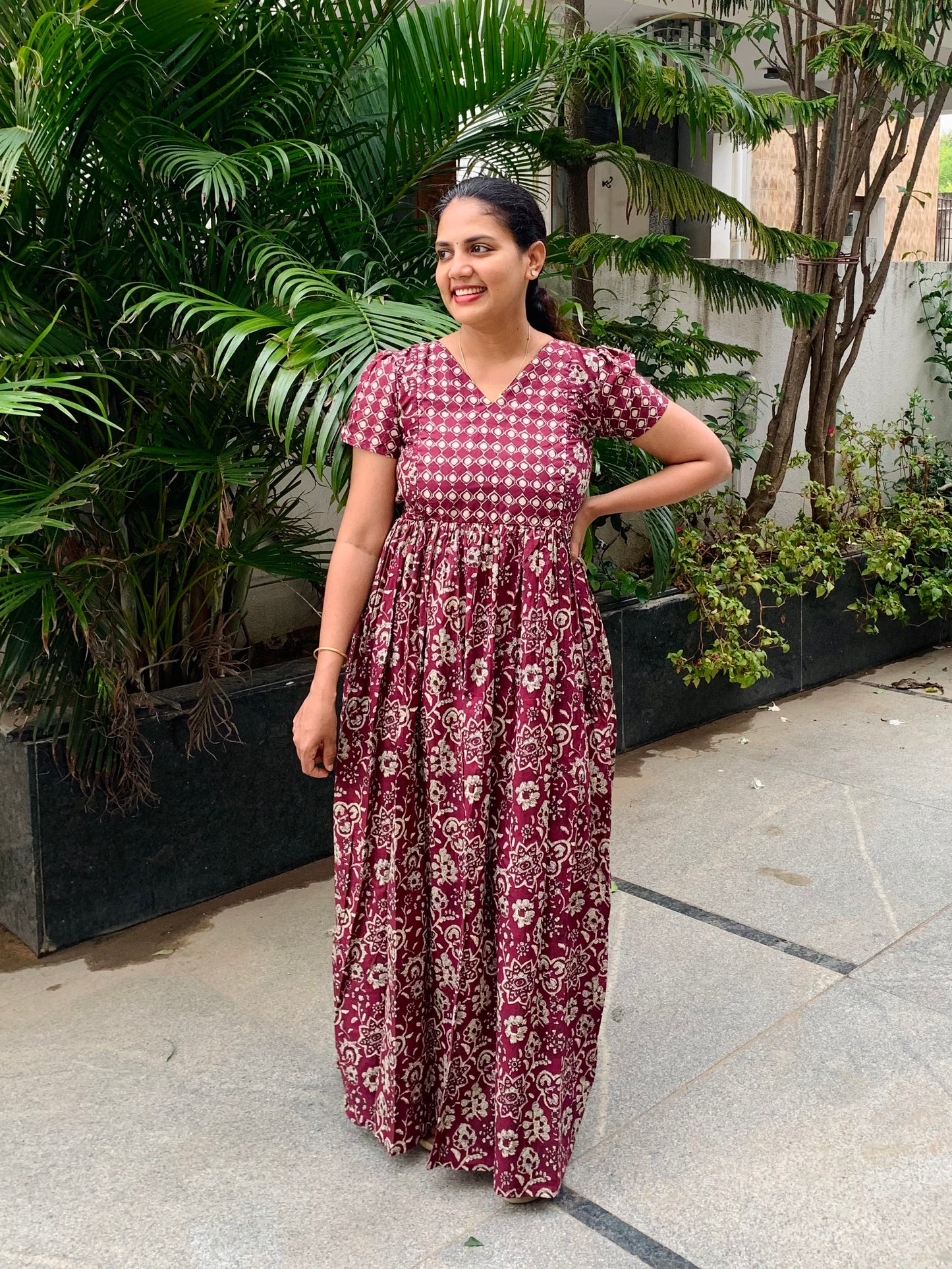 Mullai - Purple Maxi Nighty