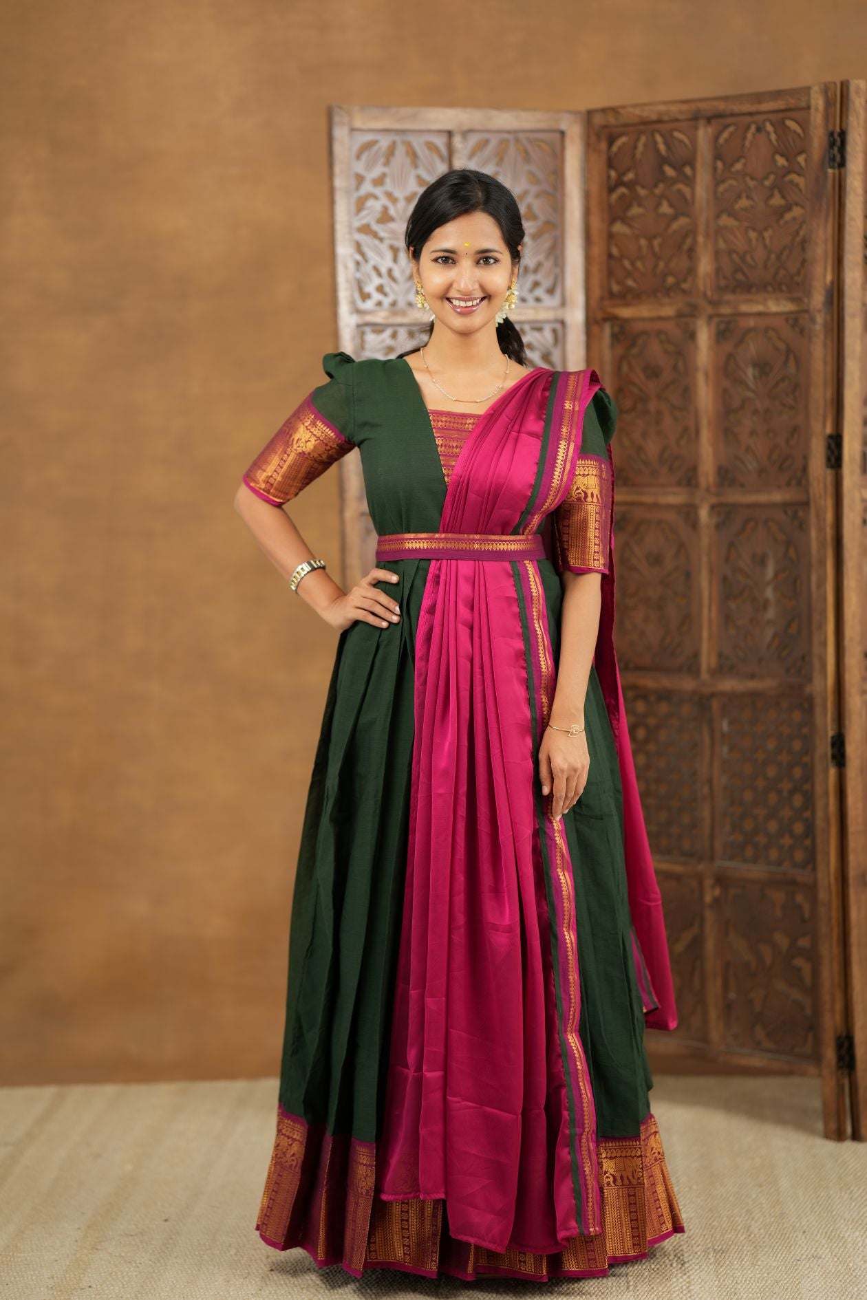 Mythiri - Multiwear Ethnic Maxi Set