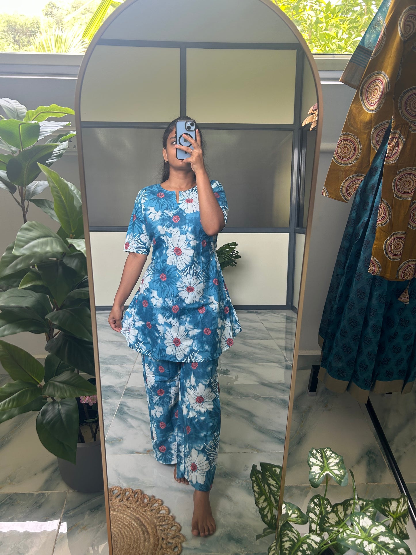 Heera - Sky blue Night Suit