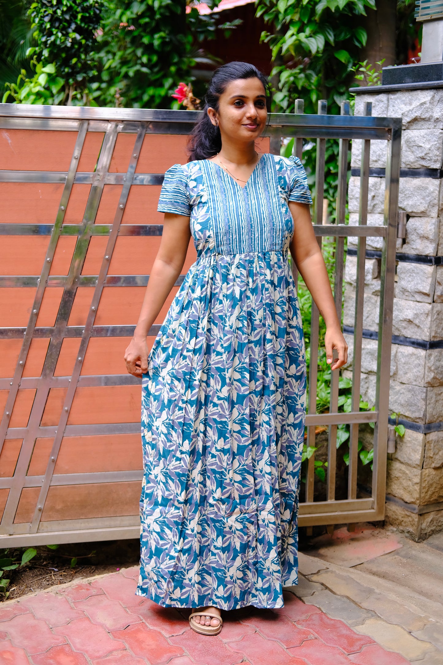 Mullai - Blue Maxi Nighty
