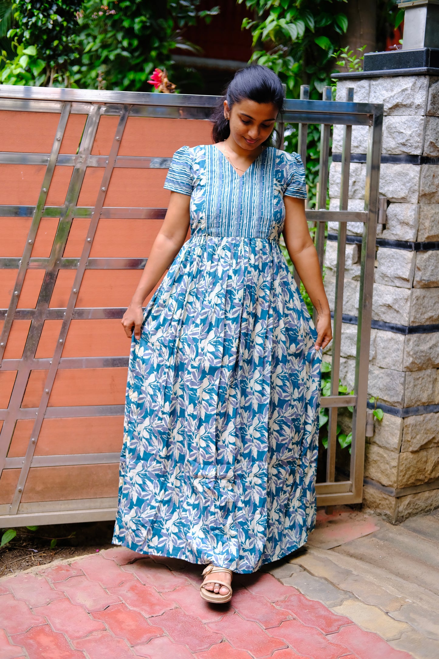 Mullai - Blue Maxi Nighty