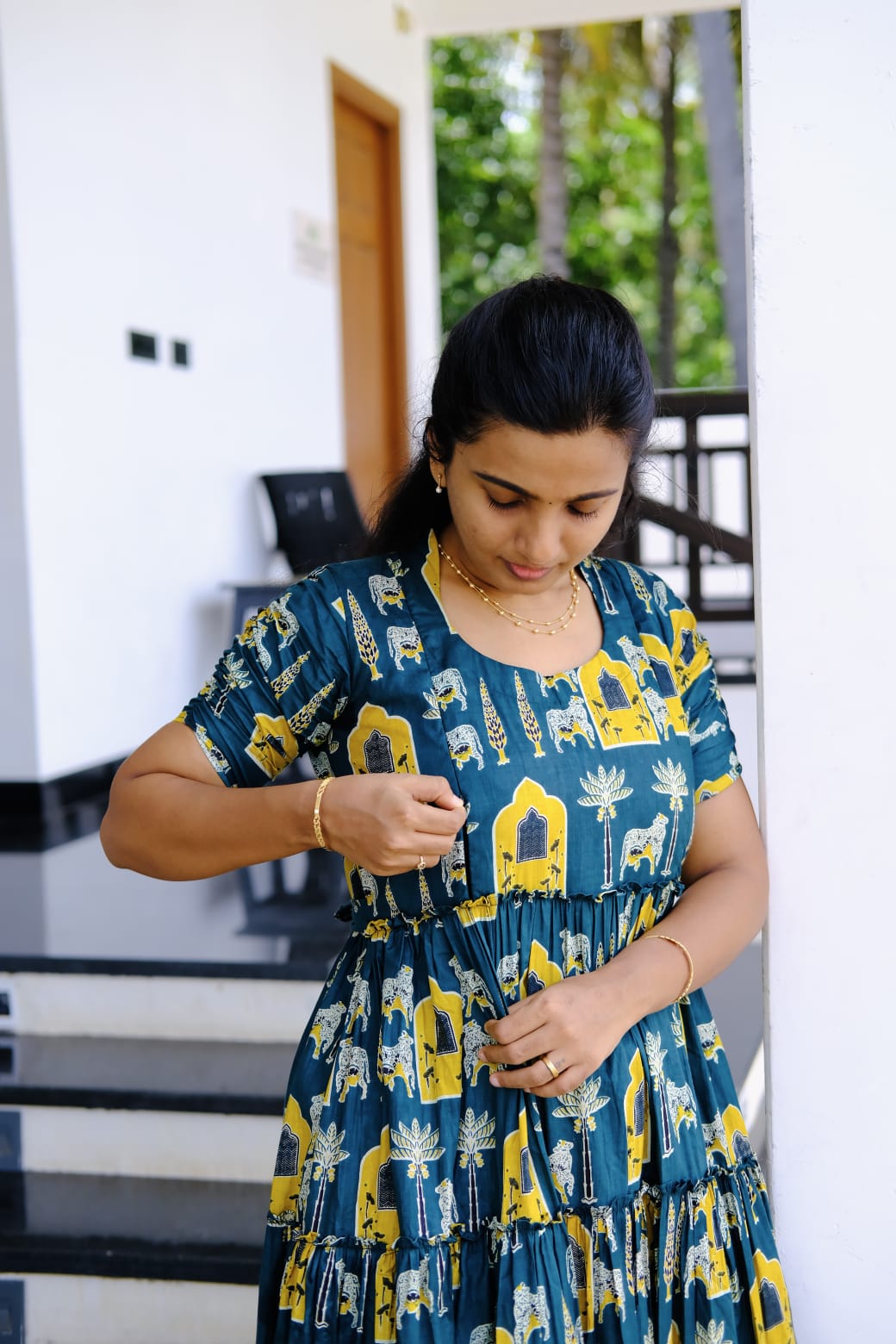 Amudha - Tiered Midi Dress