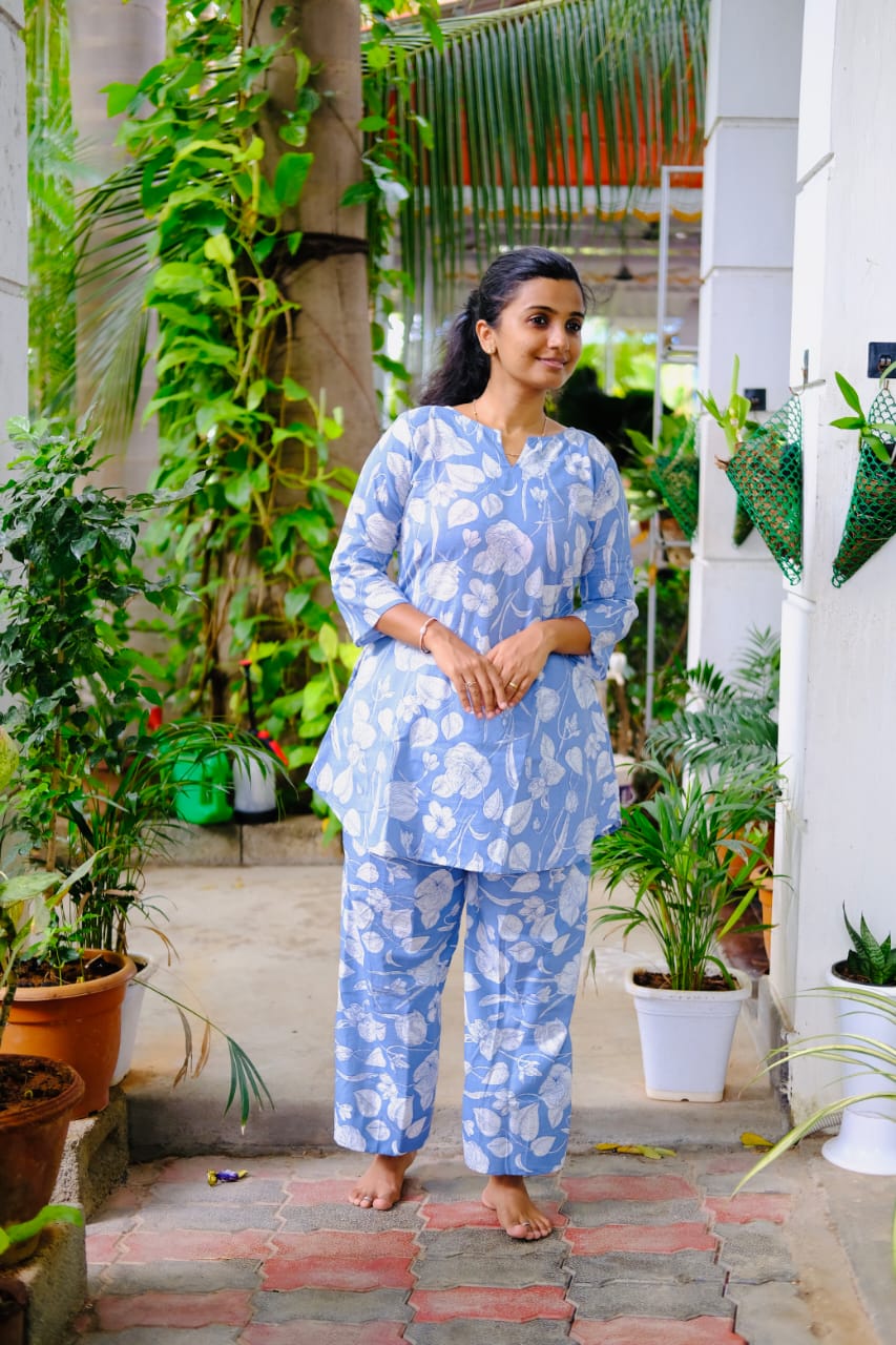 Heera - Light Blue Night Suit