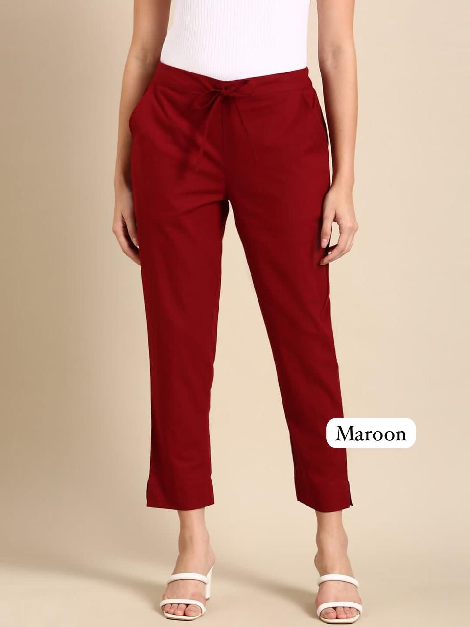 Breeze Fit - Cotton Cigarette Pants
