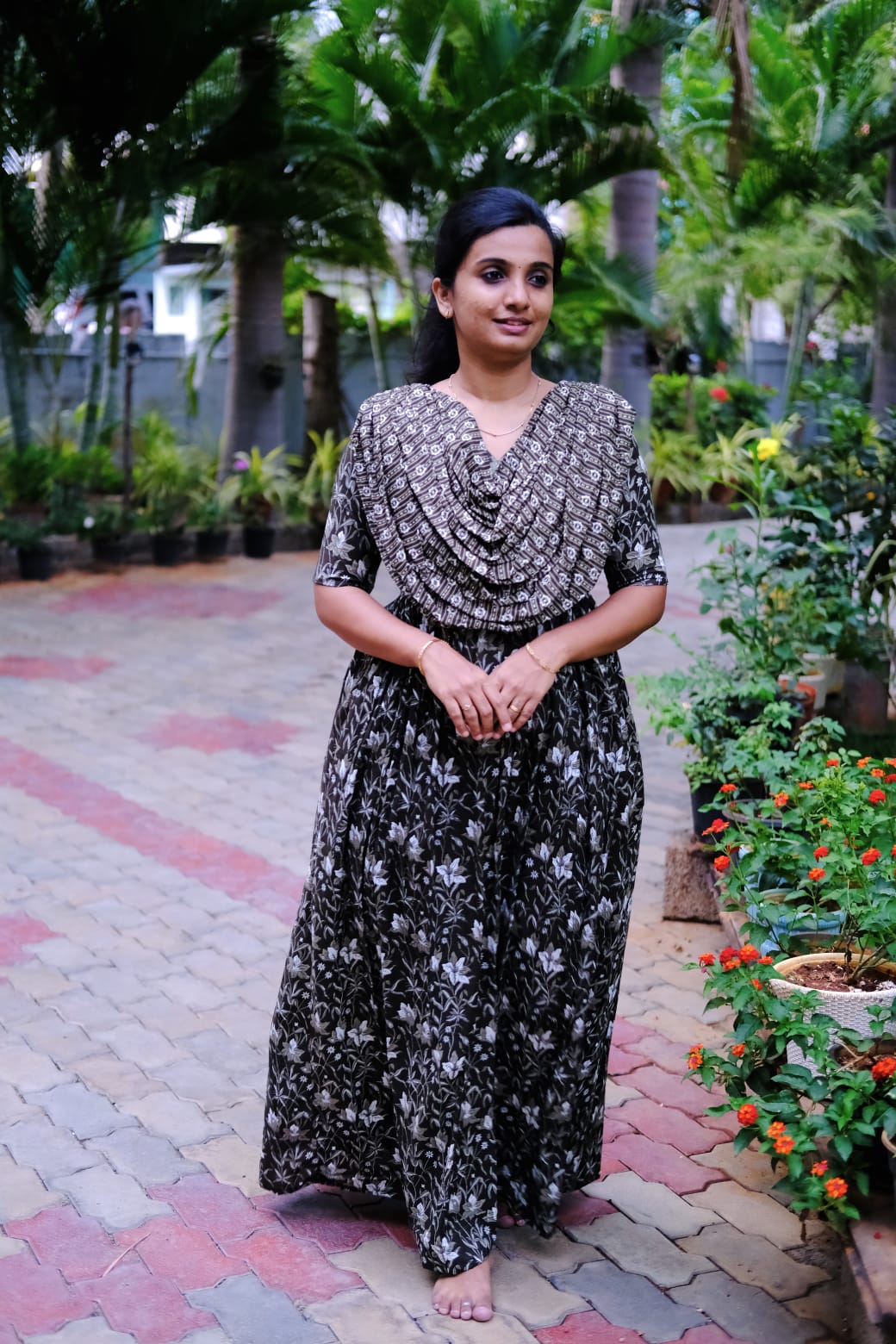 Kaveri - Gray Maxi Nighty