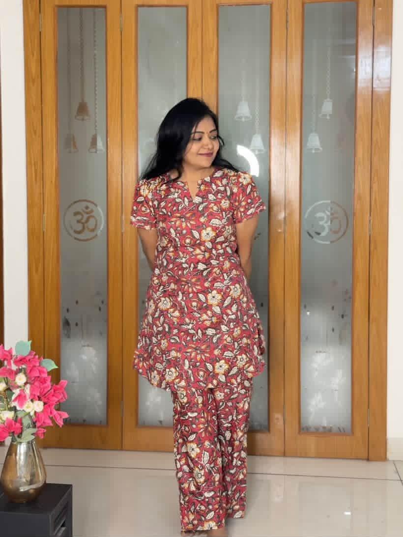Heera - Persian Floral Night Suit