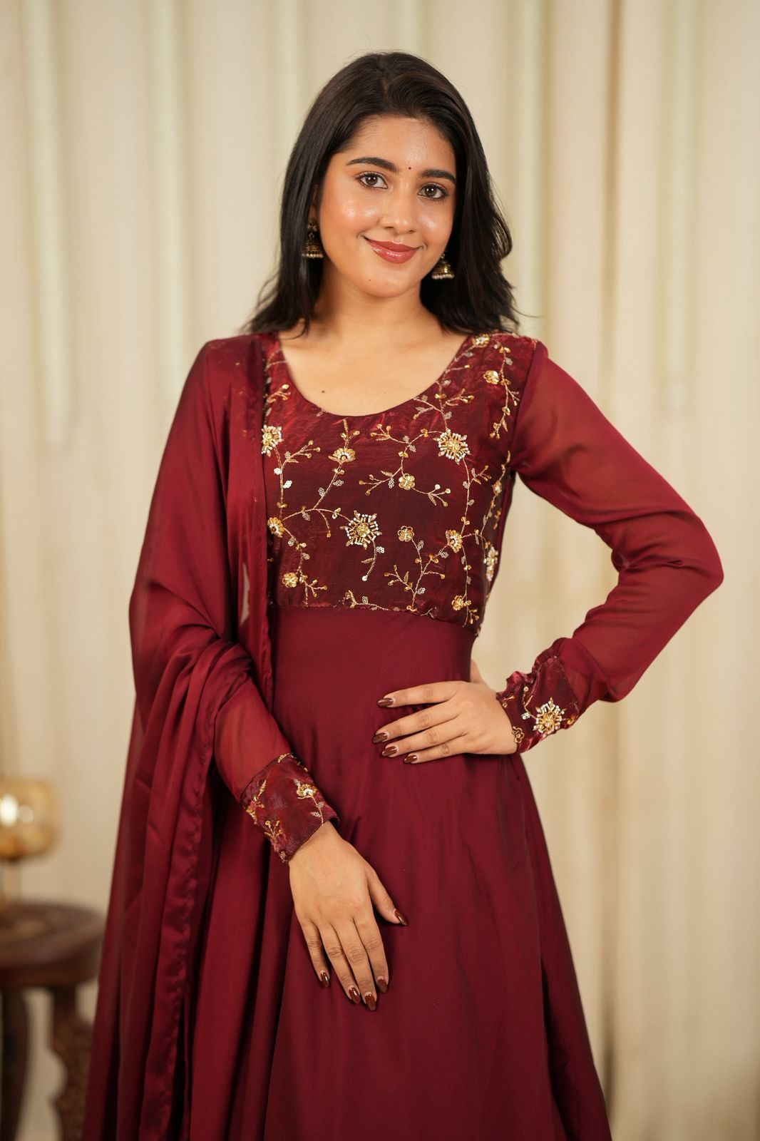 Jhansi - Maxi Dress with Dupatta