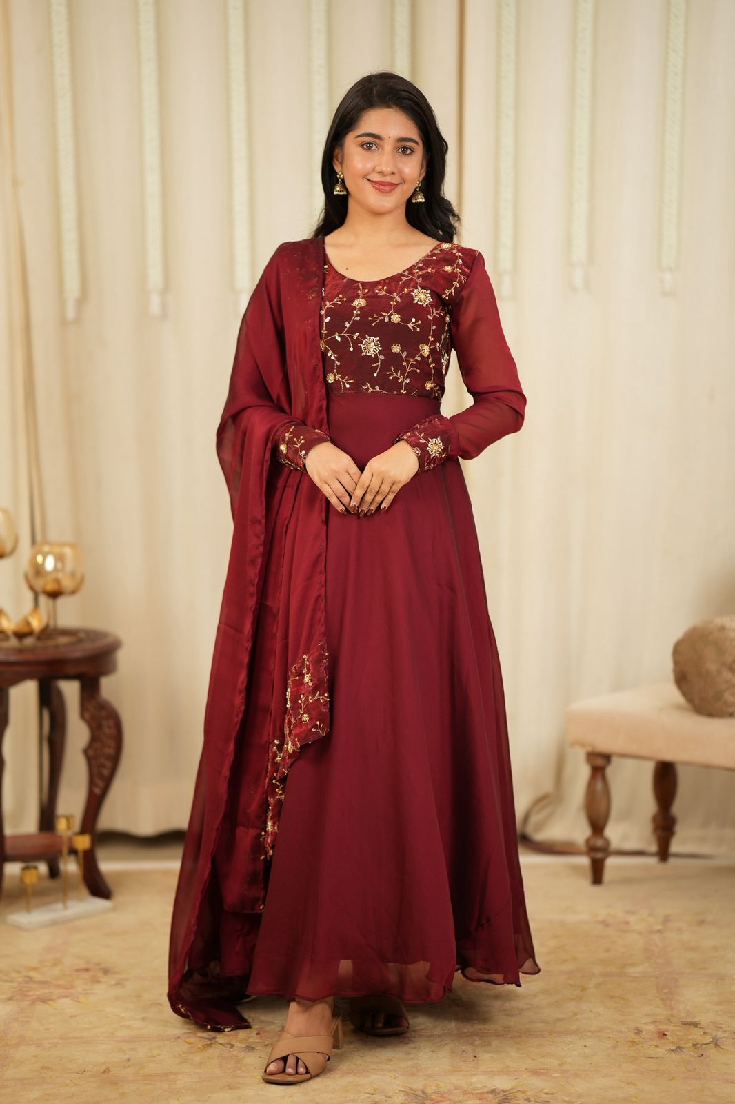 Jhansi - Maxi Dress with Dupatta