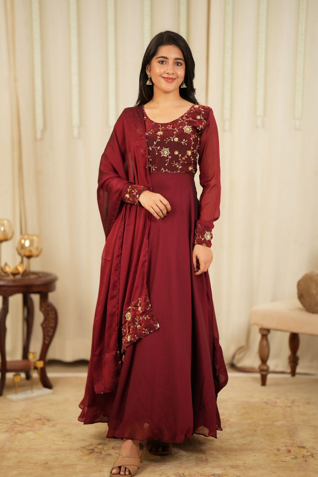 Jhansi - Maxi Dress with Dupatta