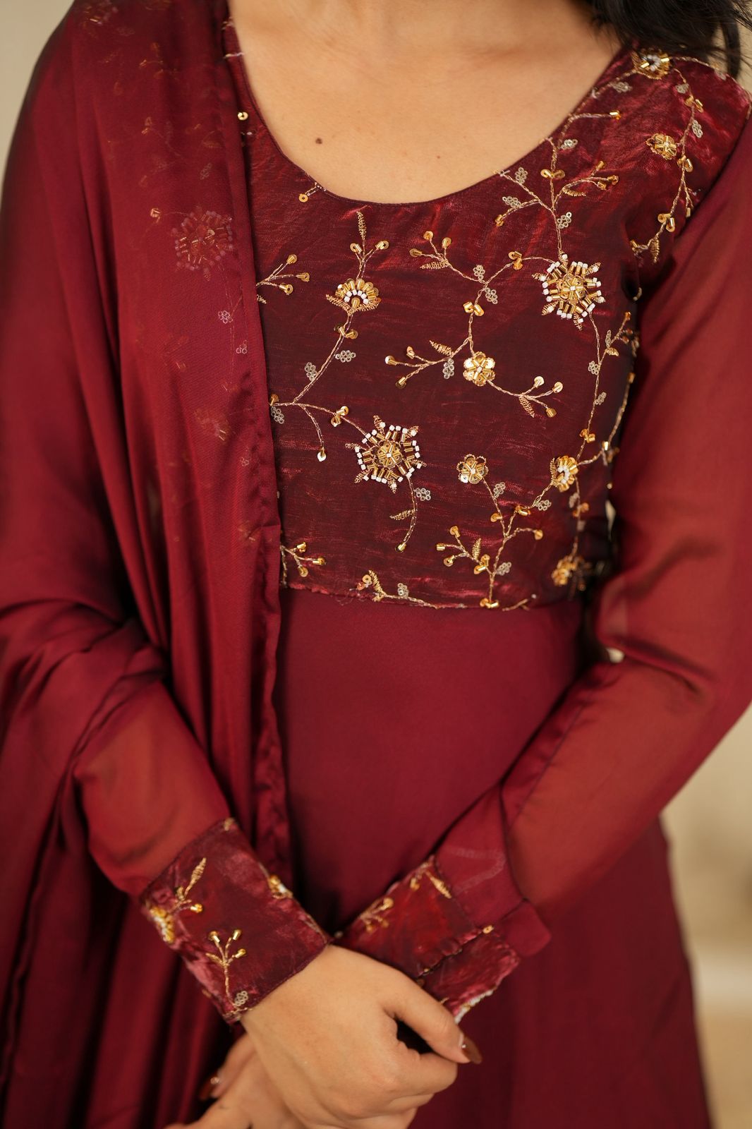 Jhansi - Maxi Dress with Dupatta