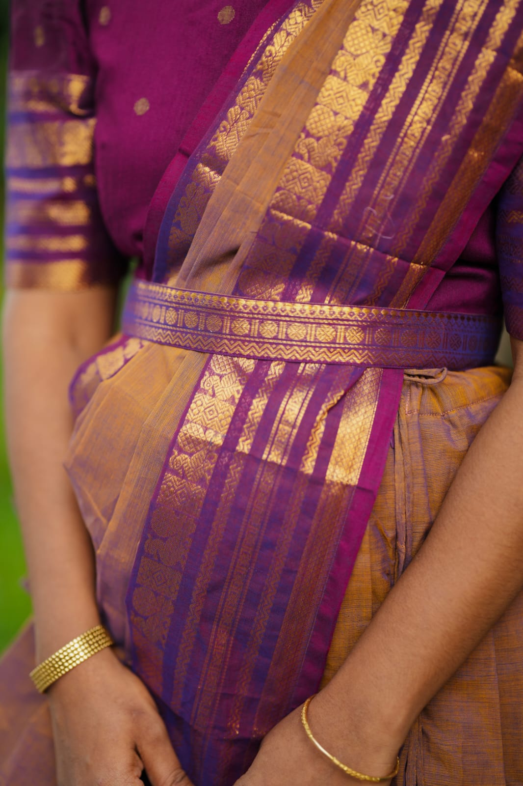 Kanimozhi - Crop Top & Skirt with Dupatta Set