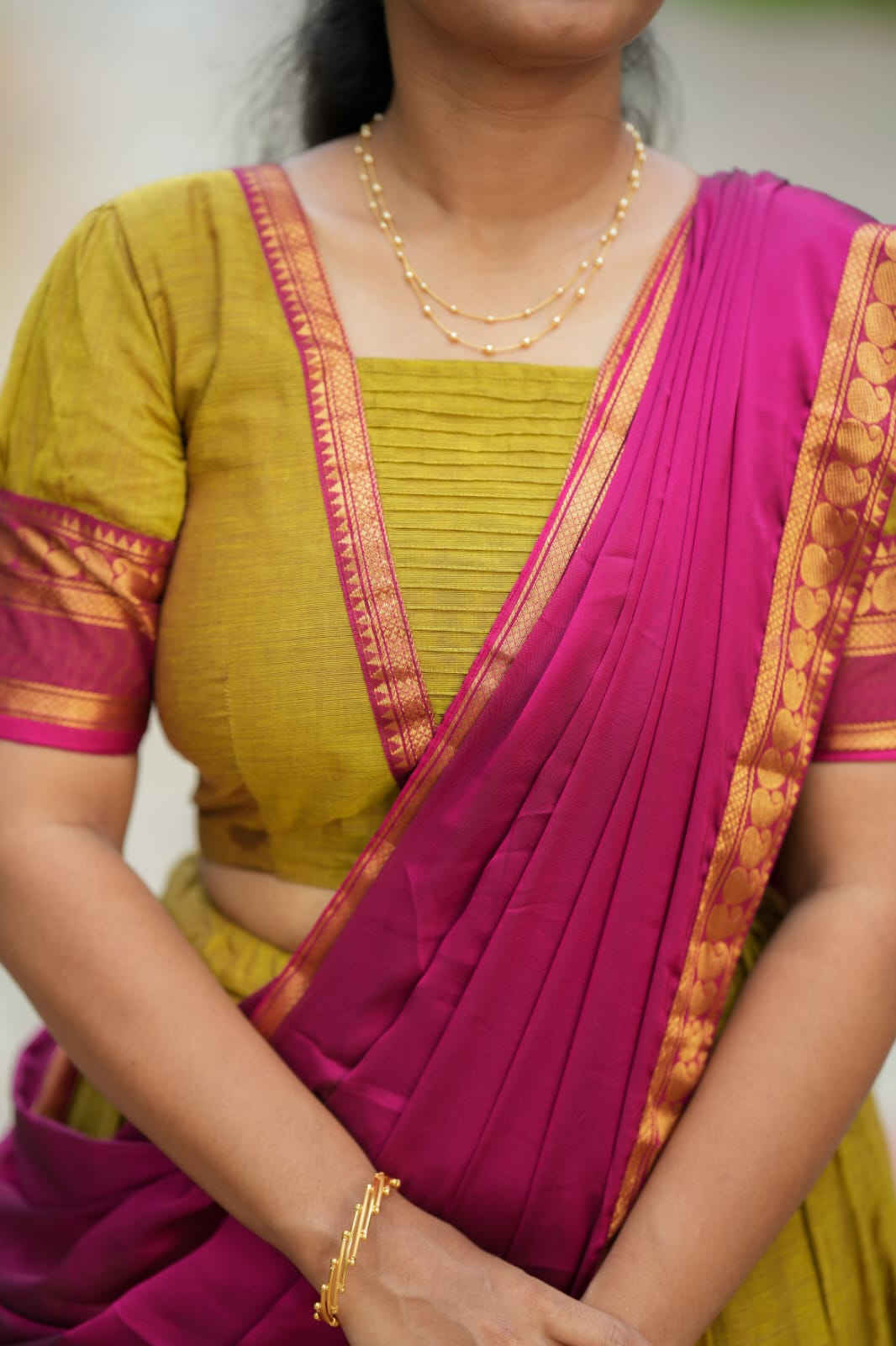 Ilavarasi - Crop Top & Skirt with Dupatta Set