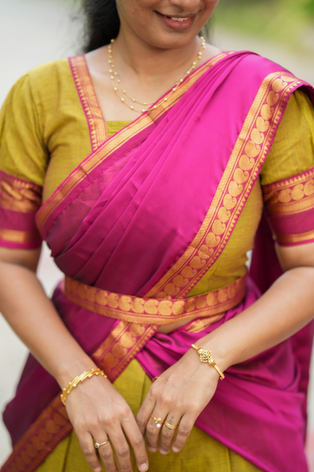 Ilavarasi - Crop Top & Skirt with Dupatta Set