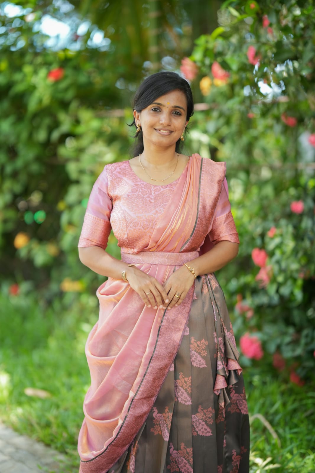 Rukmini - Crop Top & Skirt with Dupatta Set