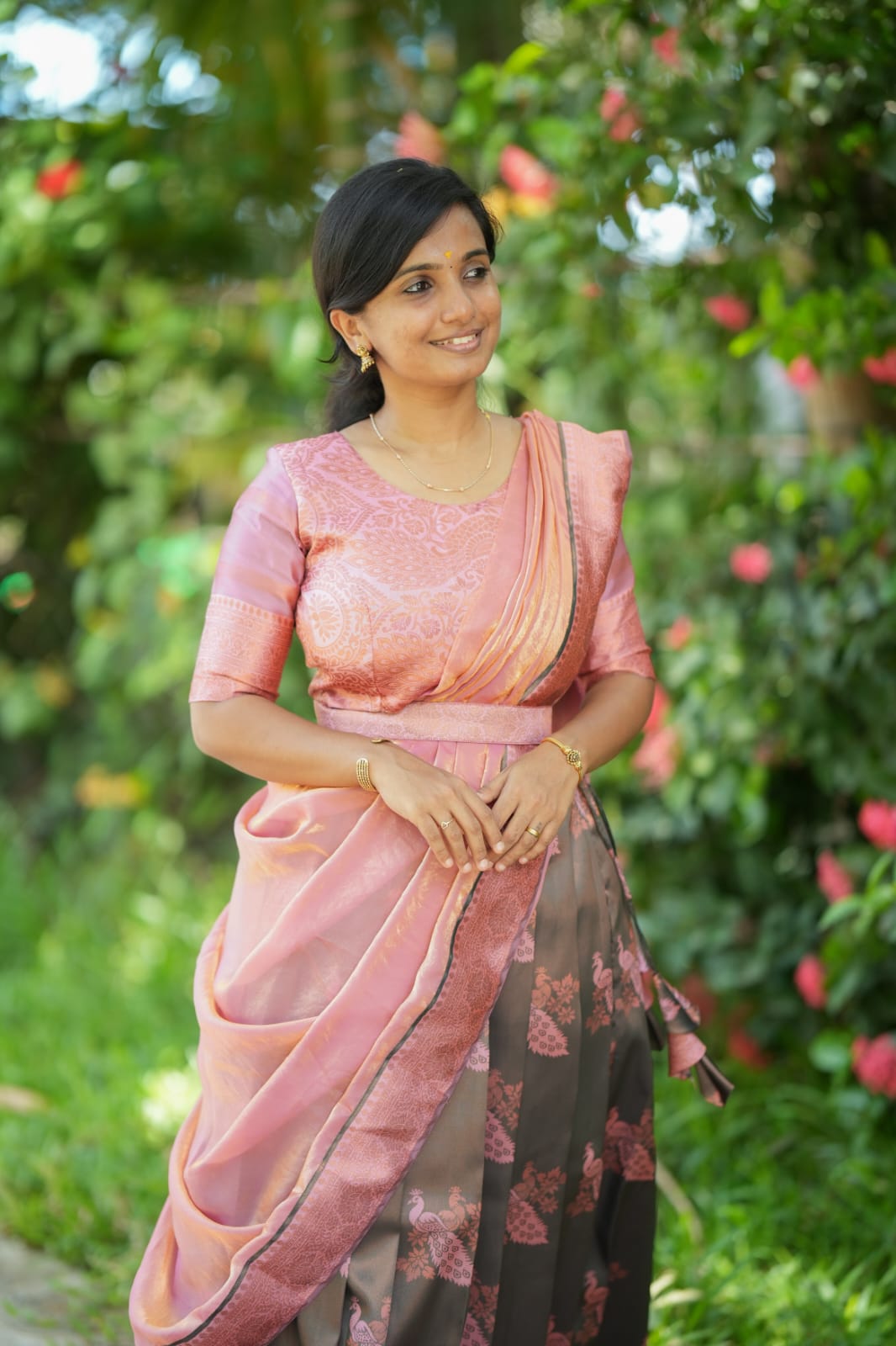 Rukmini - Crop Top & Skirt with Dupatta Set