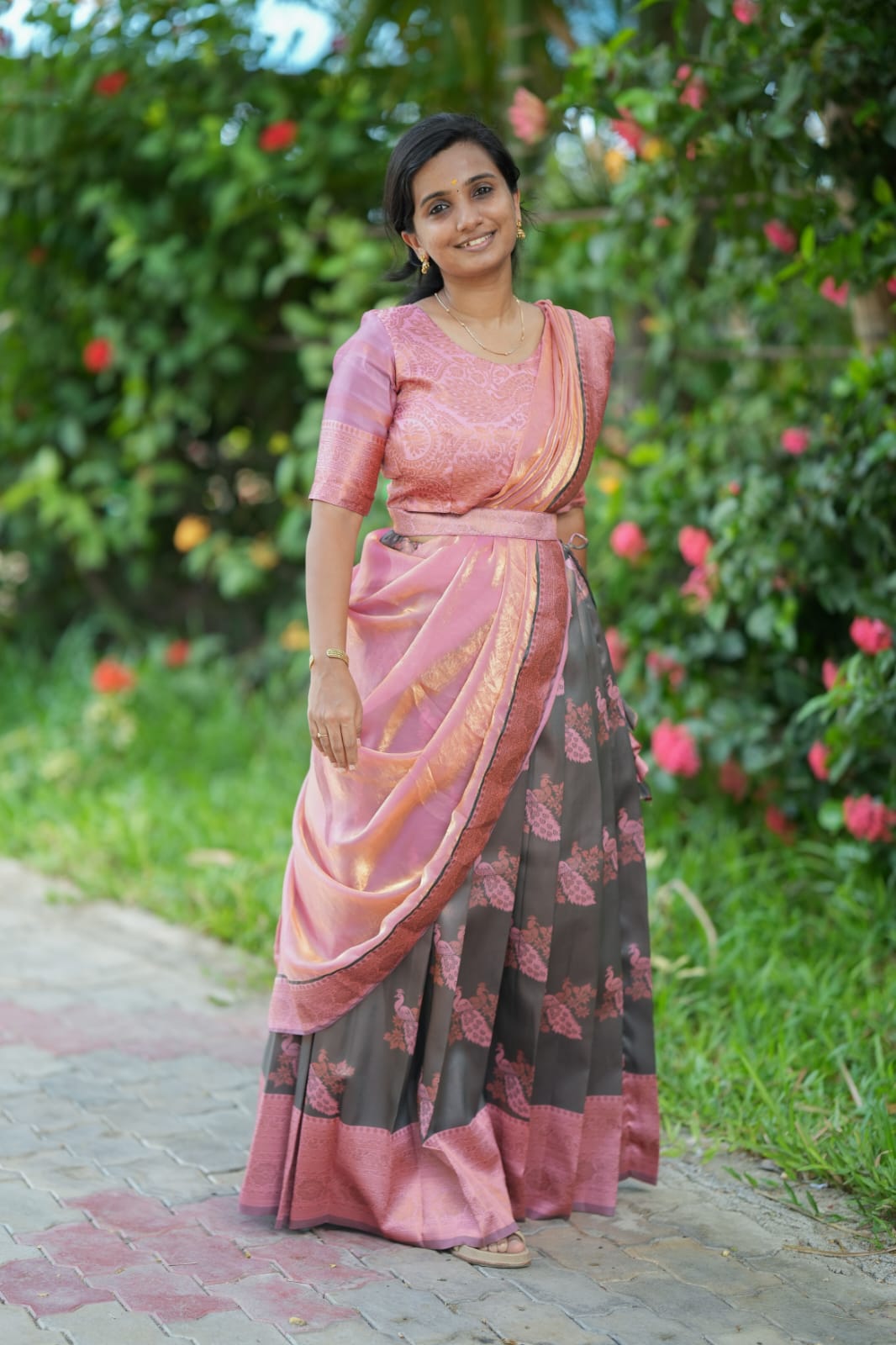 Rukmini - Crop Top & Skirt with Dupatta Set