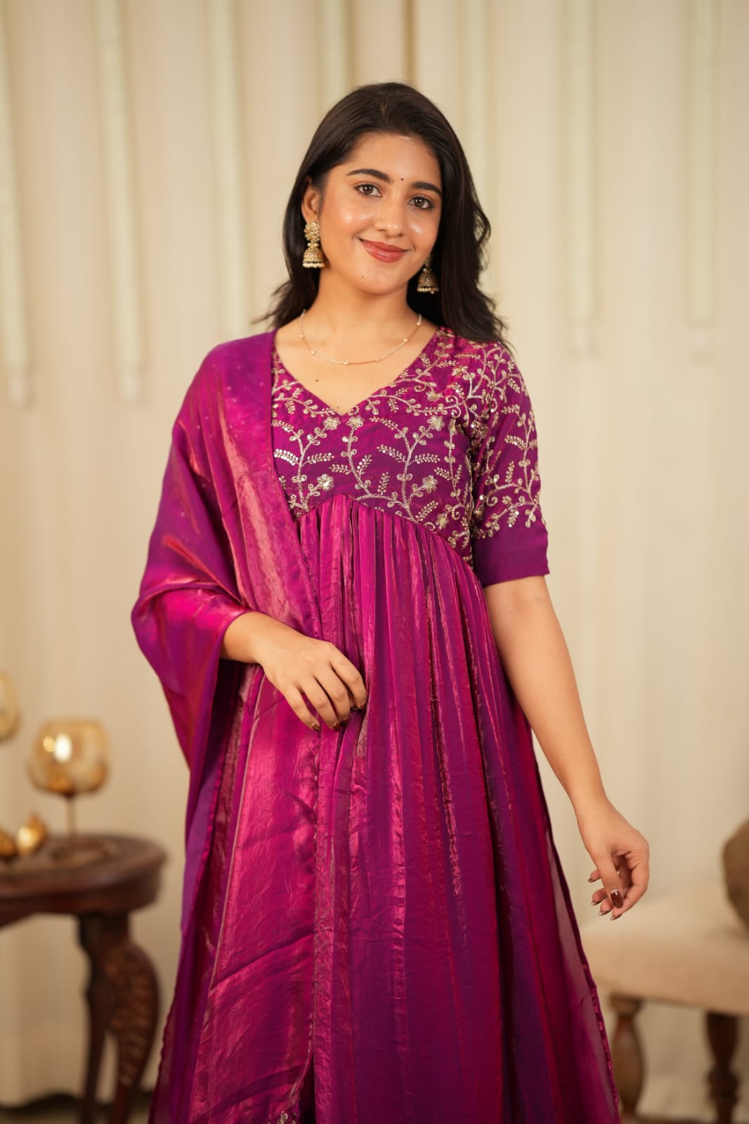 Preethi - Maxi Dress with Dupatta
