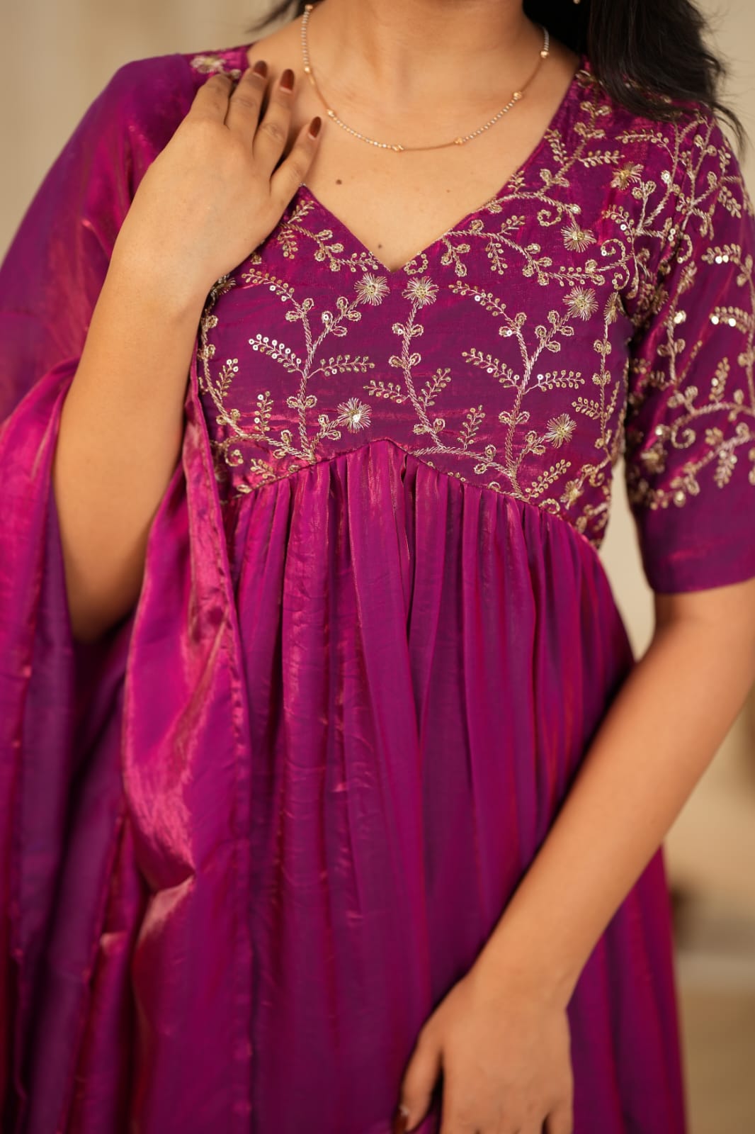 Preethi - Maxi Dress with Dupatta
