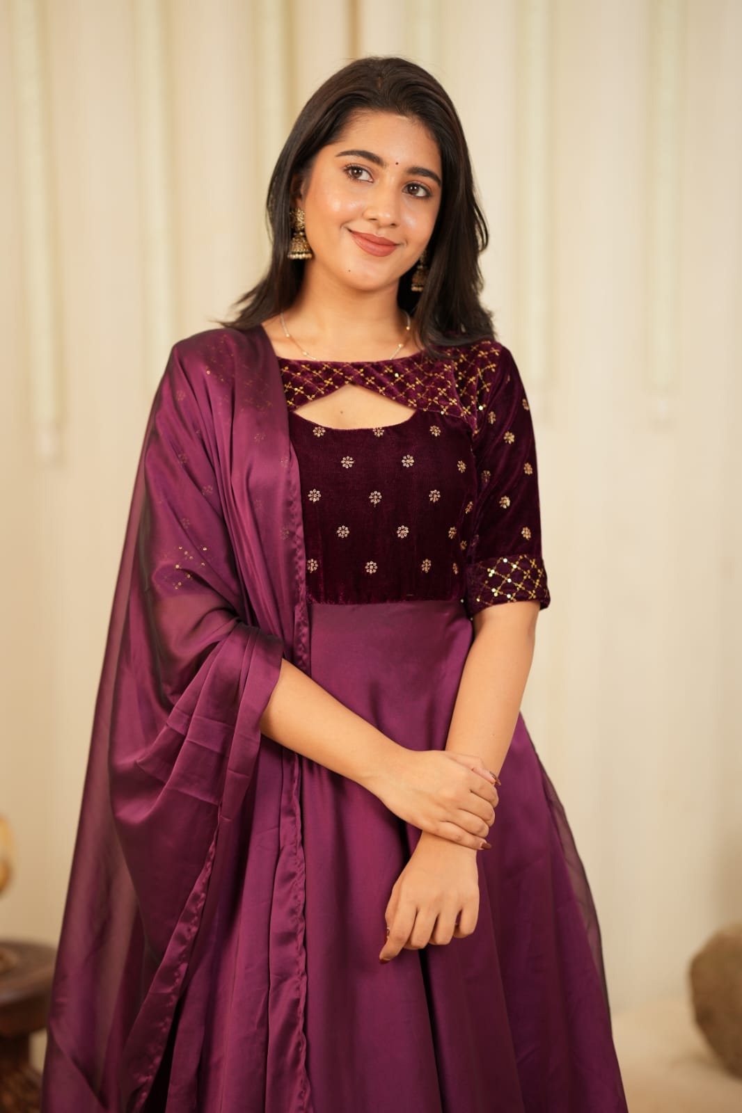 Kushi - Maxi Dress with Dupatta