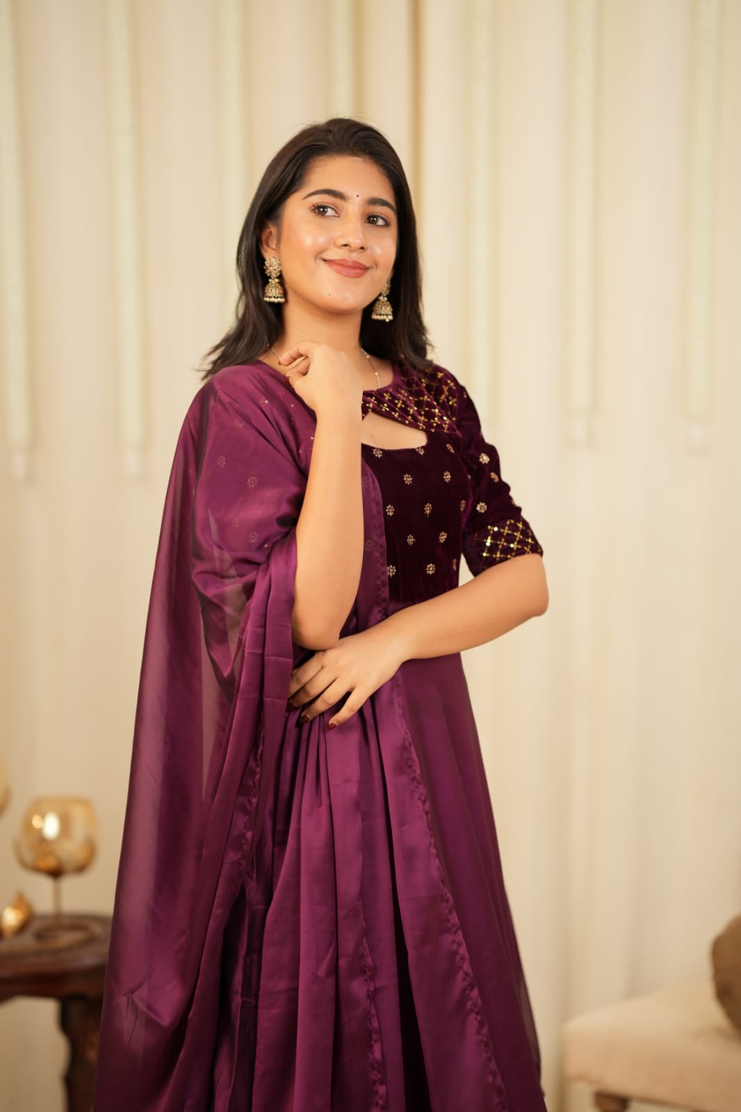 Kushi - Maxi Dress with Dupatta
