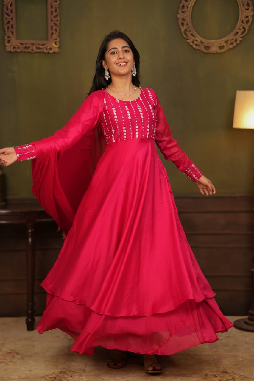 Anitha - Maxi Dress with Dupatta