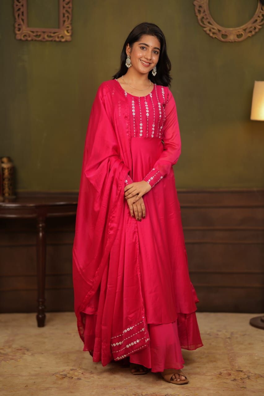 Anitha - Maxi Dress with Dupatta