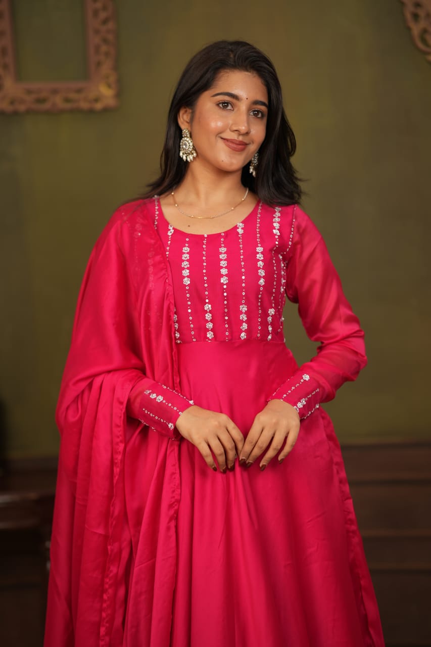 Anitha - Maxi Dress with Dupatta