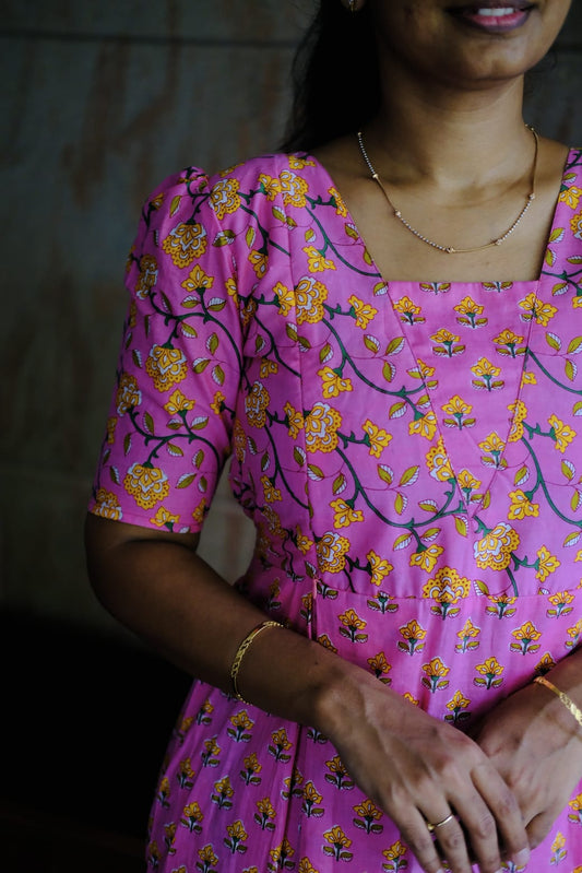 Nisha - Pink Midi Nighty
