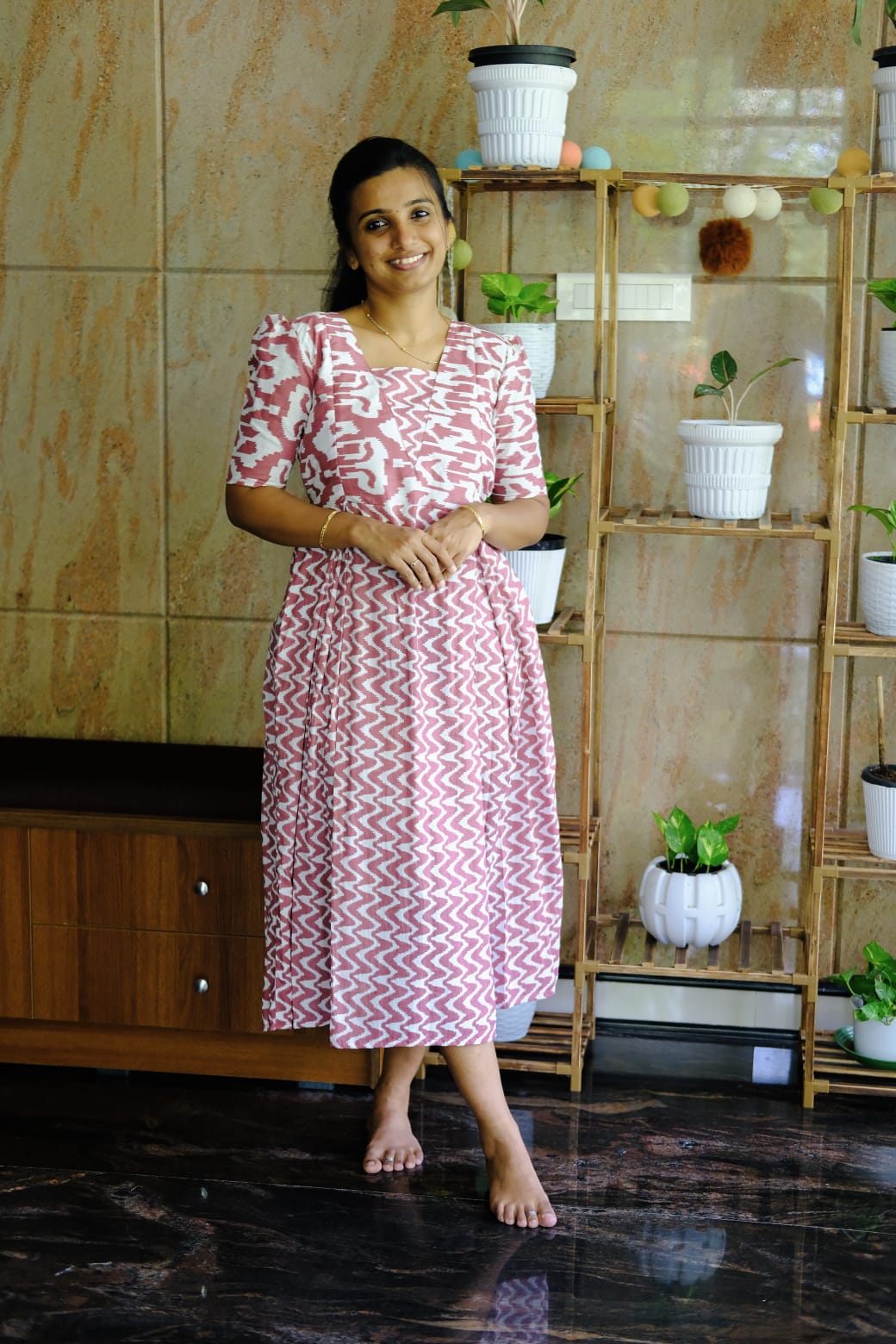 Nisha - Peach Midi Nighty