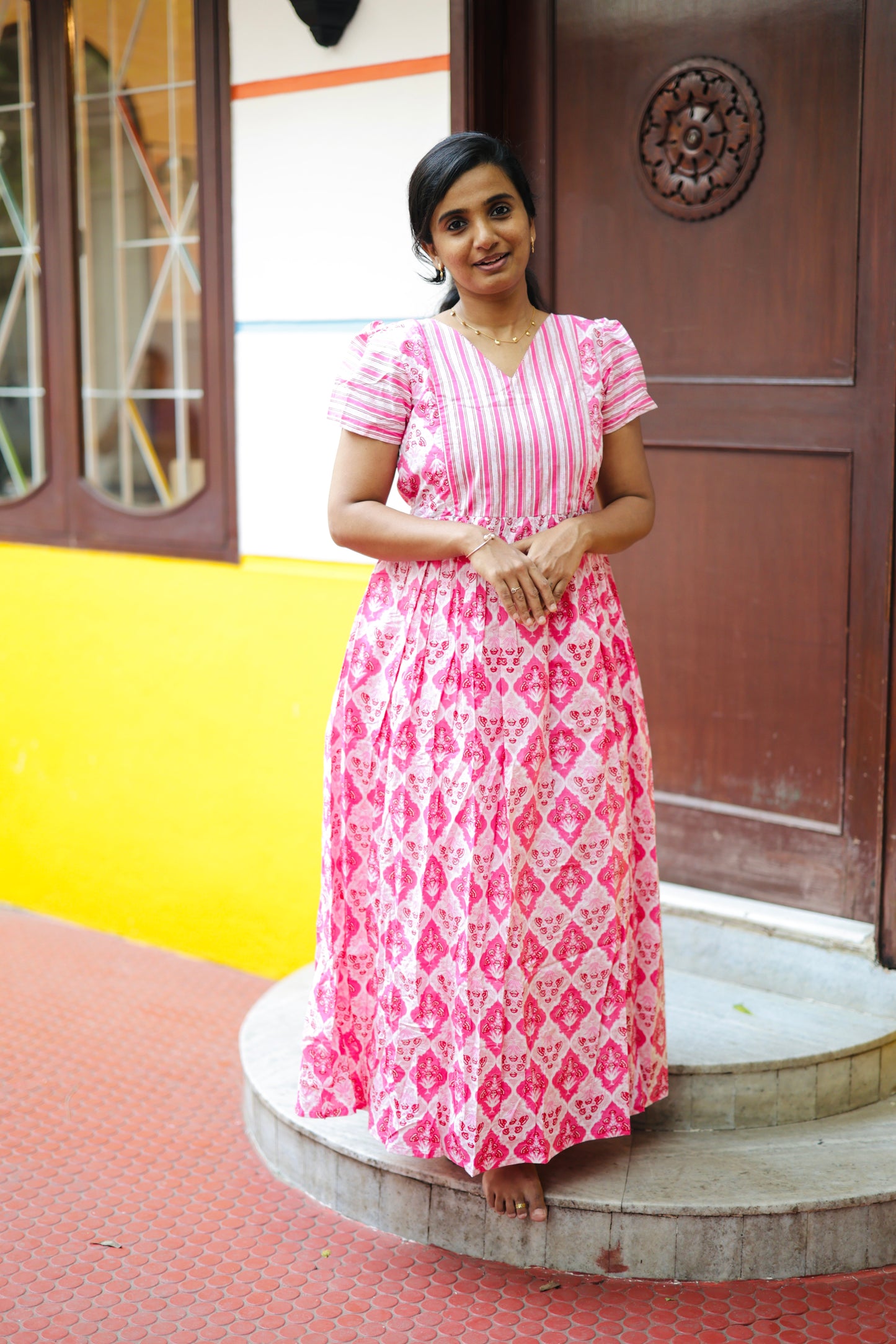 Mullai - Pink Maxi Nighty