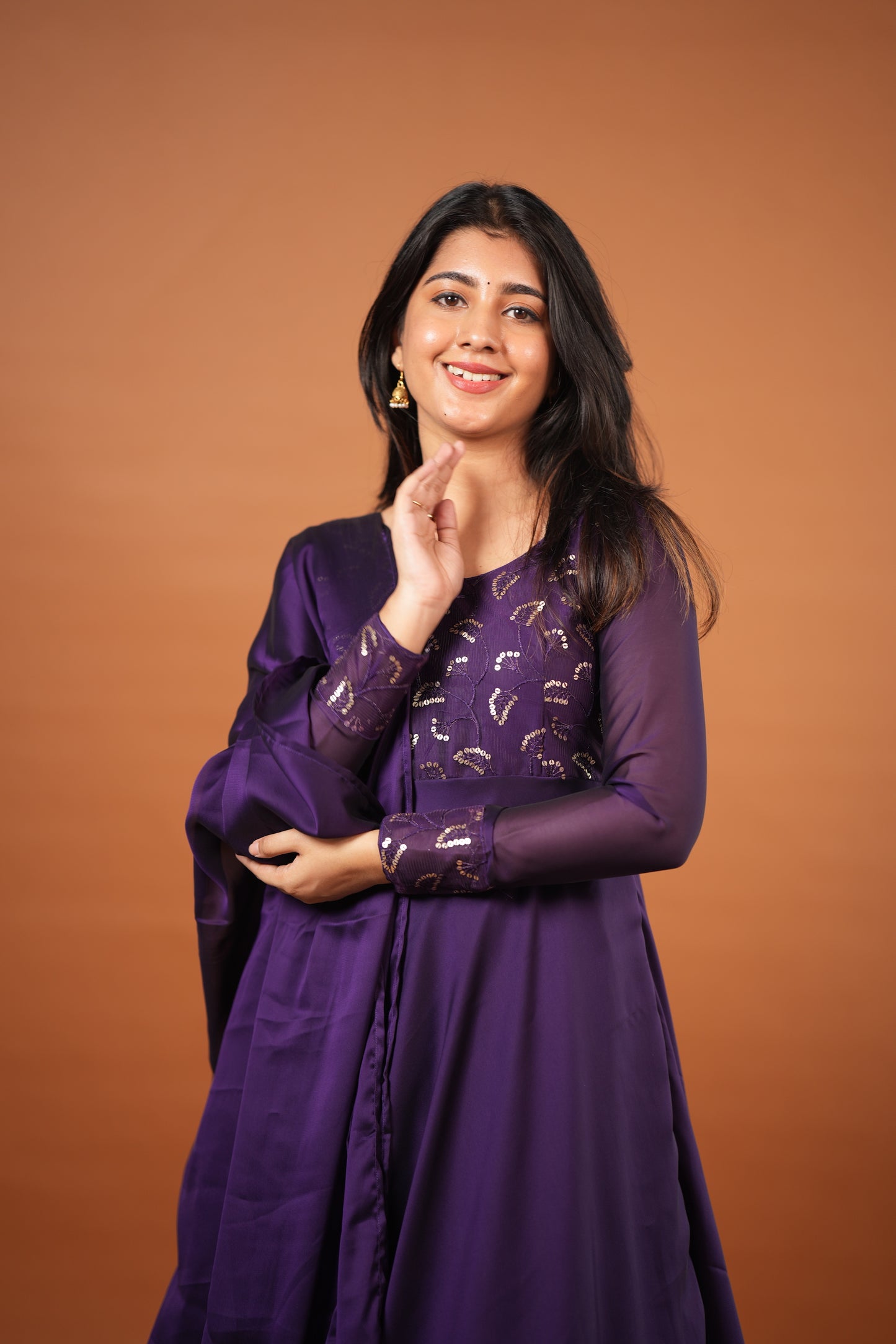 Roopa - Maxi Dress with Dupatta