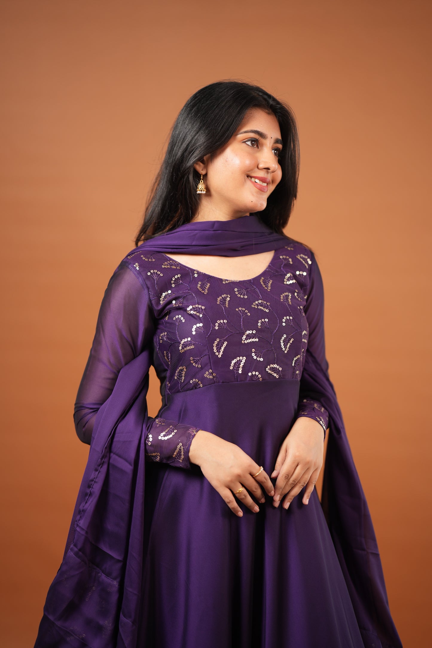 Roopa - Maxi Dress with Dupatta