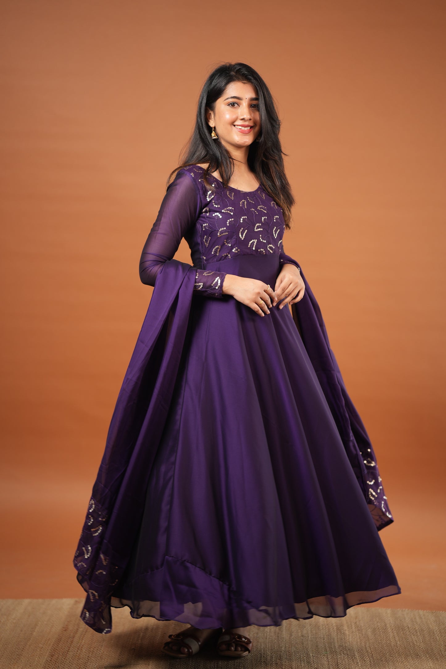 Roopa - Maxi Dress with Dupatta