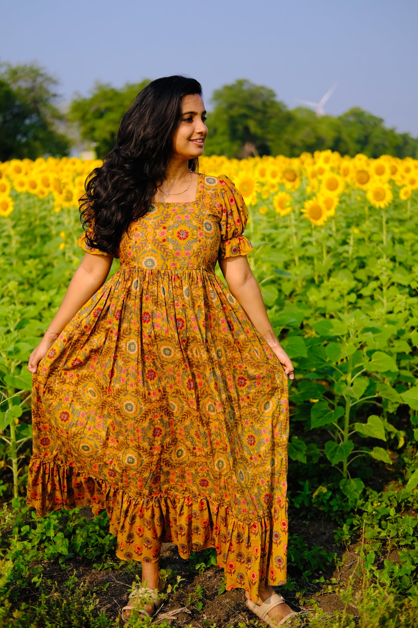 Surya - Mustard Maxi Dress