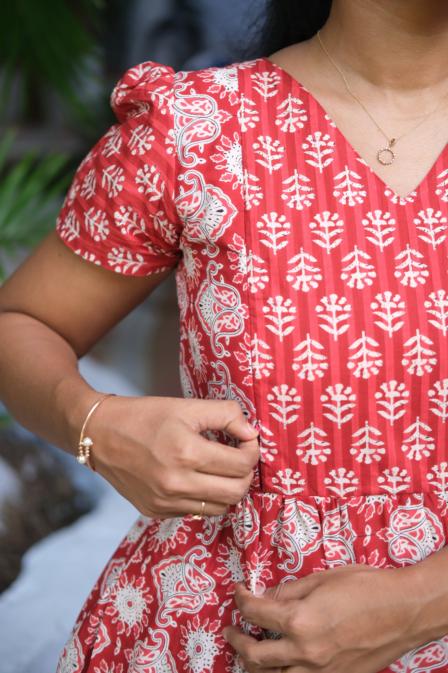 Mullai - Red Maxi Nighty
