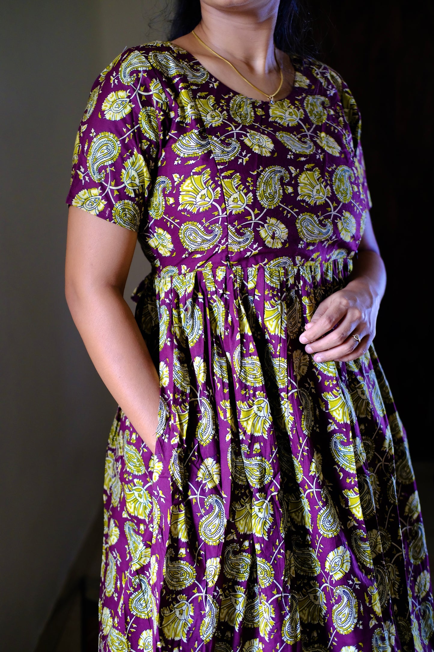 Kayal - Dark Wine Midi Nighty