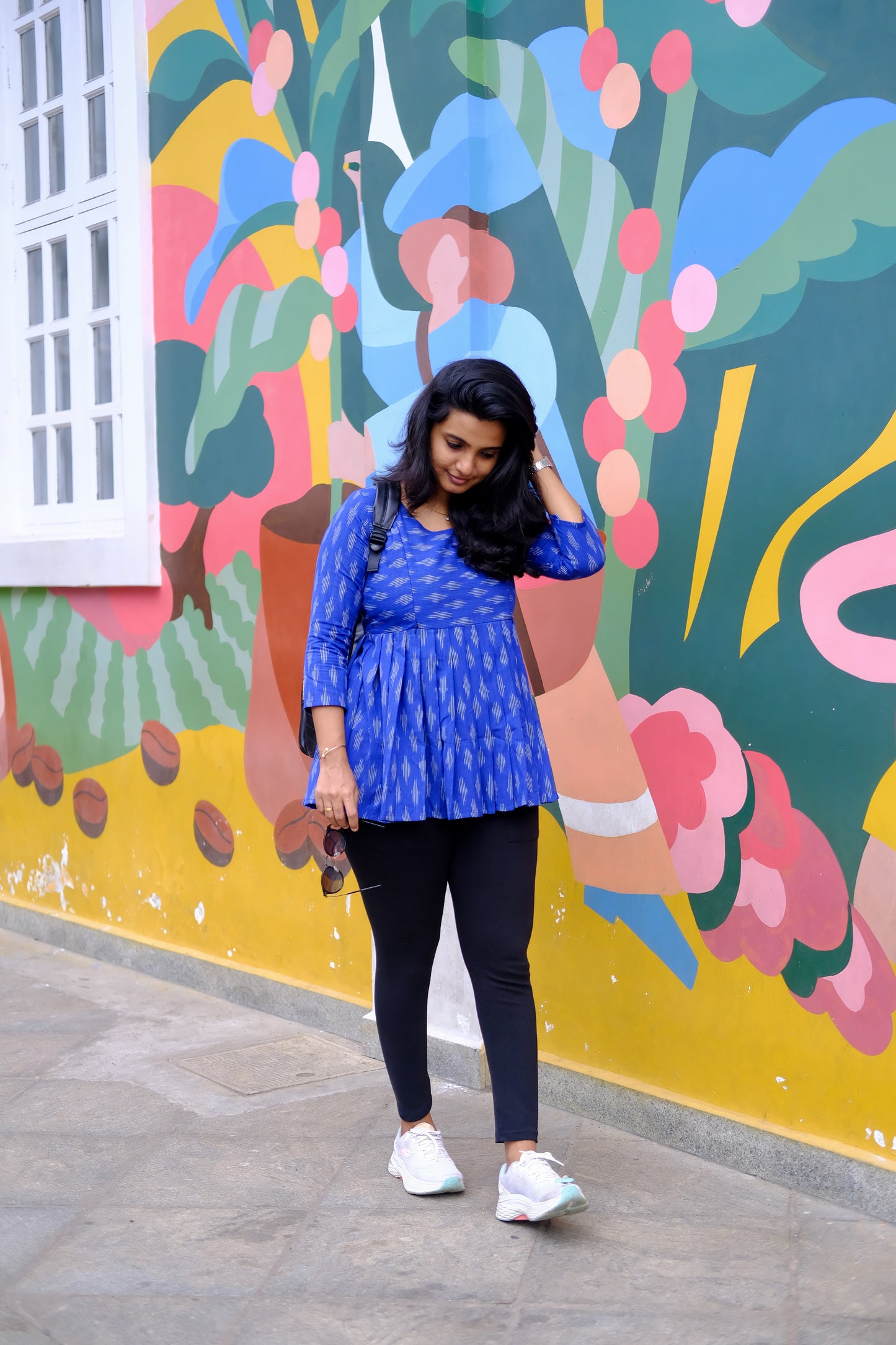Isha - Blue Peplum Top