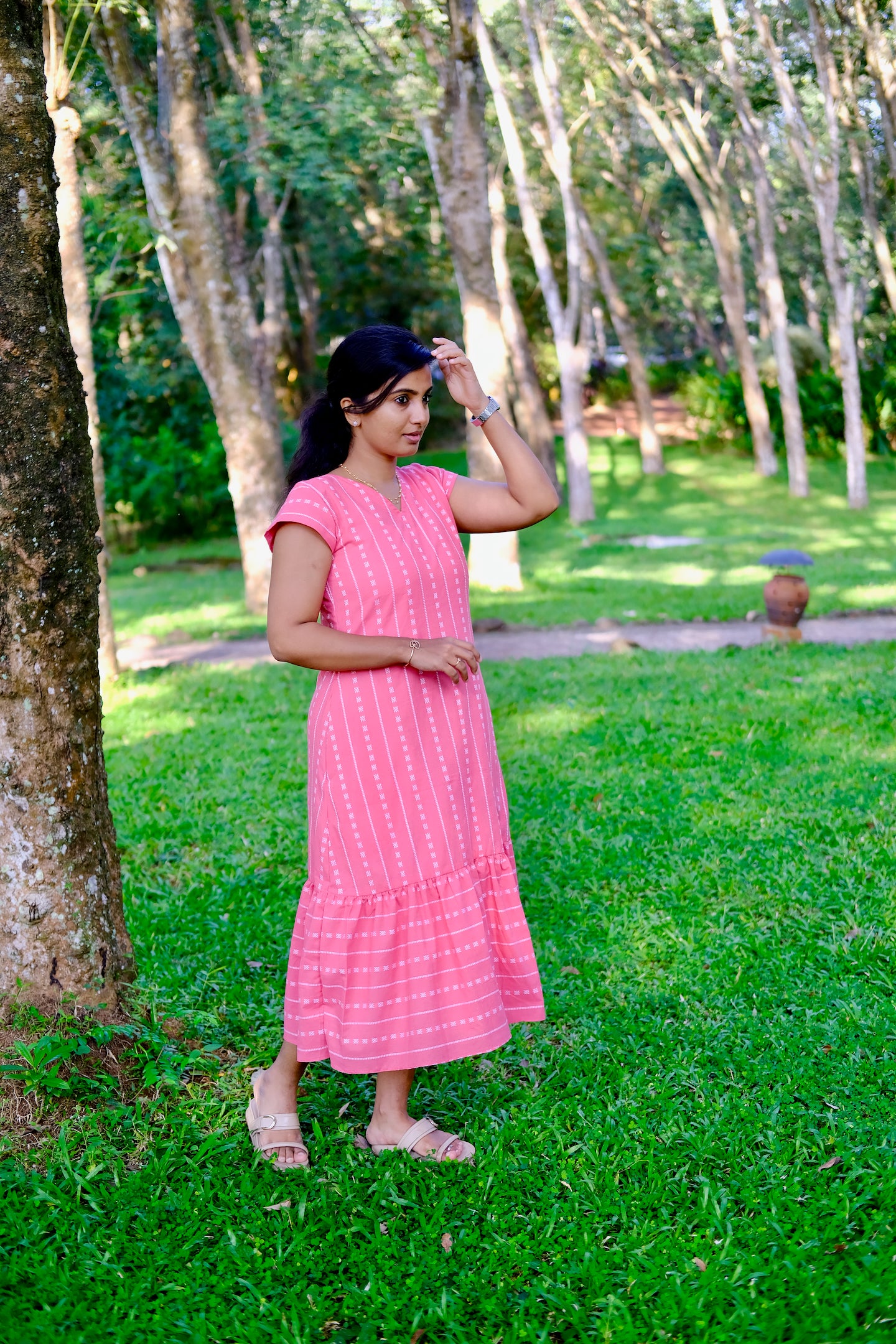 Vaishu - Pink A-Line Dress