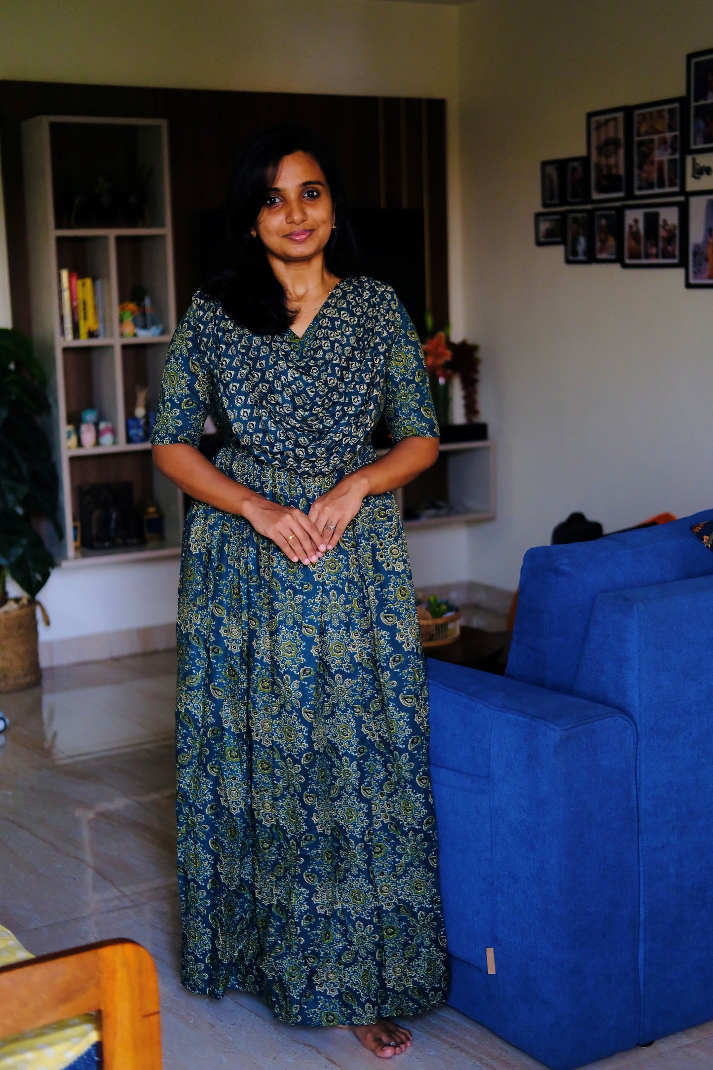 Kaveri - Green Maxi Nighty