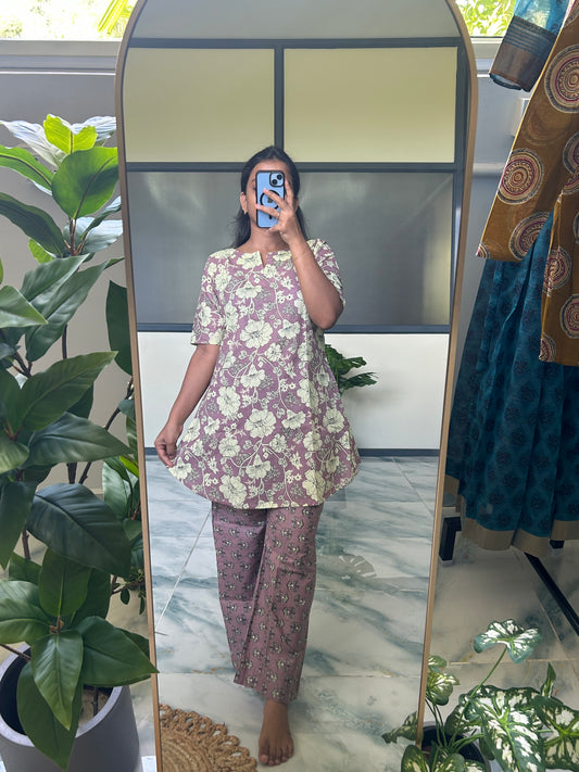 Heera - Lilac Night Suit
